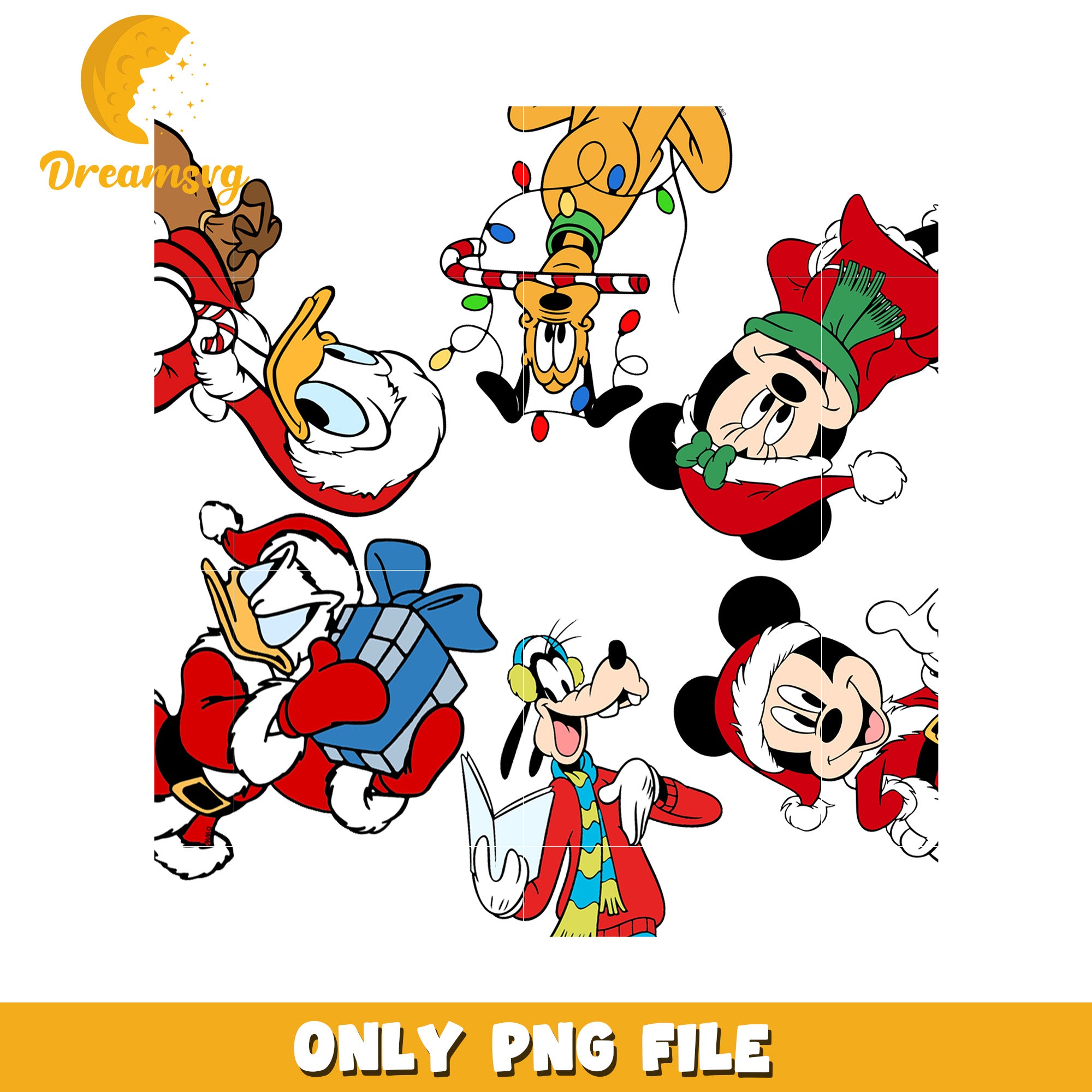 Sensational six christmas png, christmas songs​​ png, christmas snow​ png