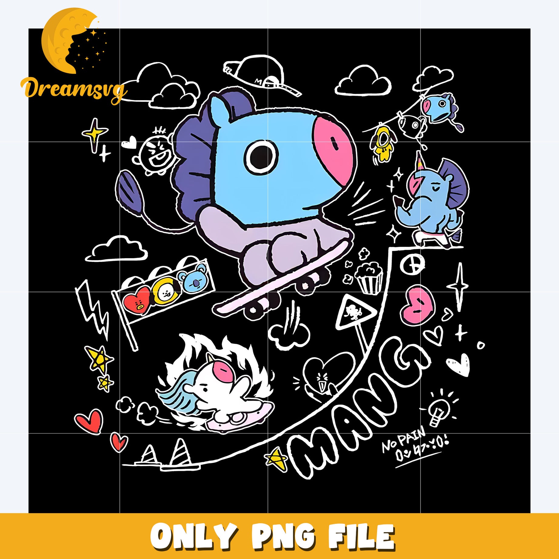 Seok jin mang png, bt21 characters​ png, bt21 plushies​ png