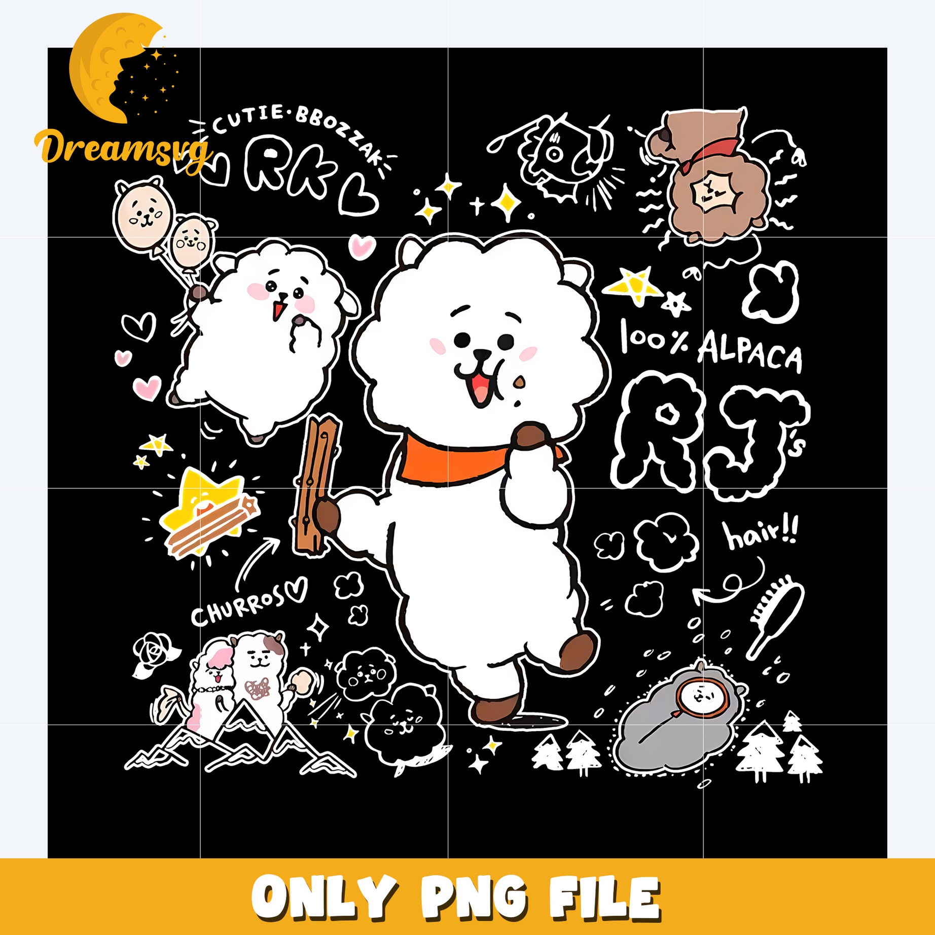 Seokjin mascot png, bt21 characters​ png, bt21 plushies​ png