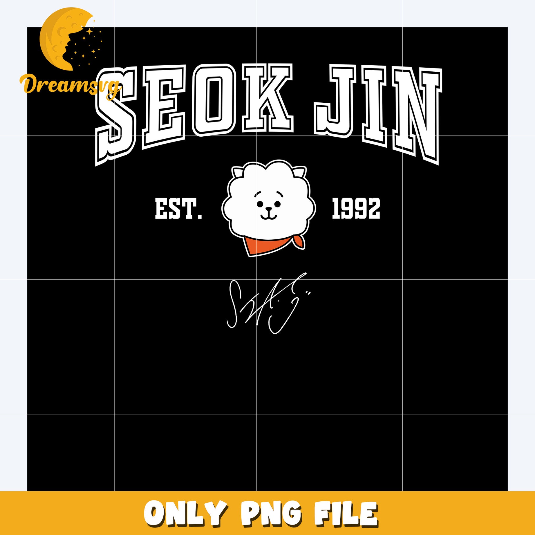 Seok jin mascot png, bts mascot png, bt21 characters png