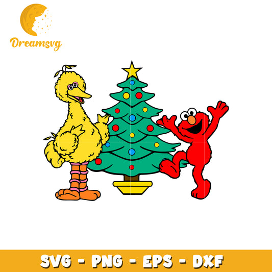 Sesame Street Christmas SVG PNG EPS DXF