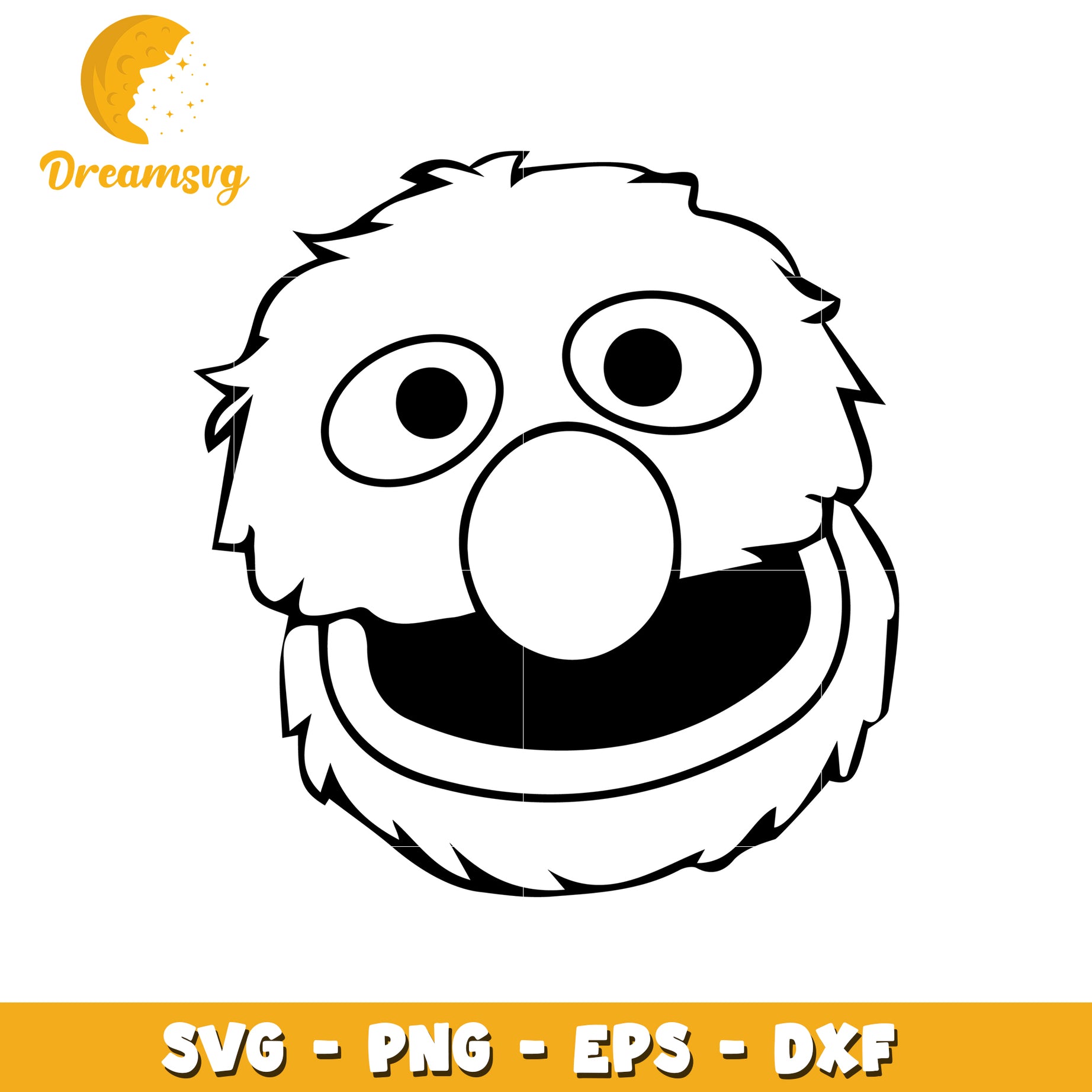 Sesame Street Cookie Monster SVG Cut File