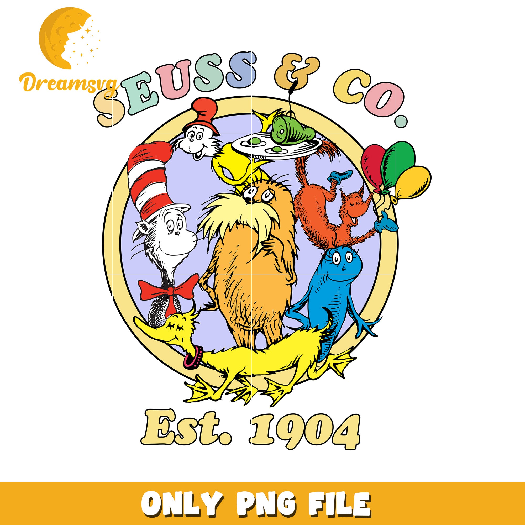Seuss & Co PNG Sublimation Design