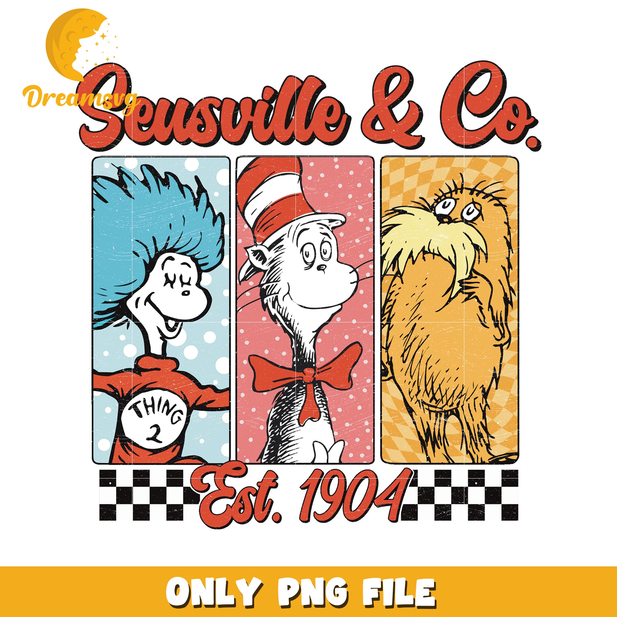 Seussville Co PNG Sublimation Design