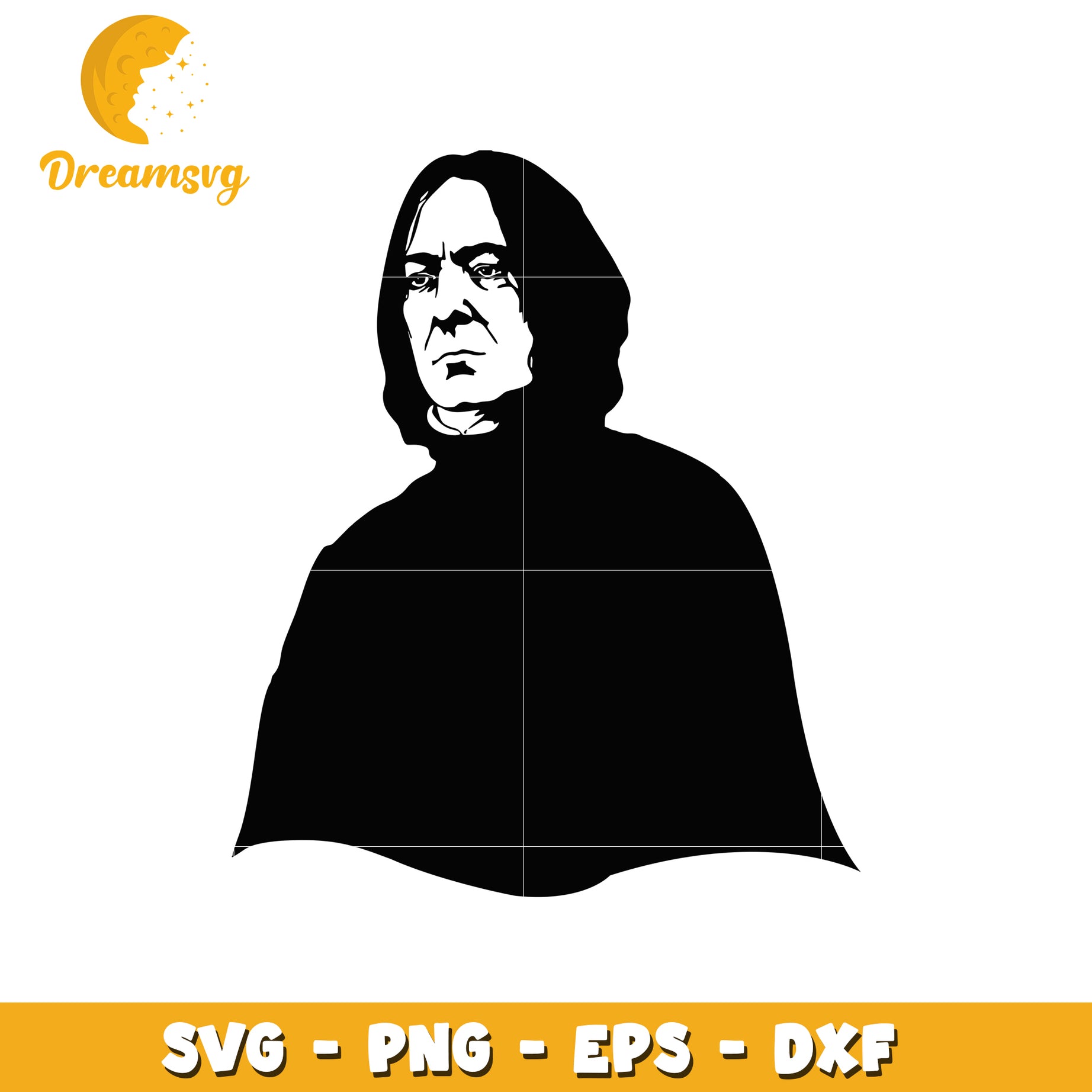 Severus Snape SVG PNG EPS DXF Cut File