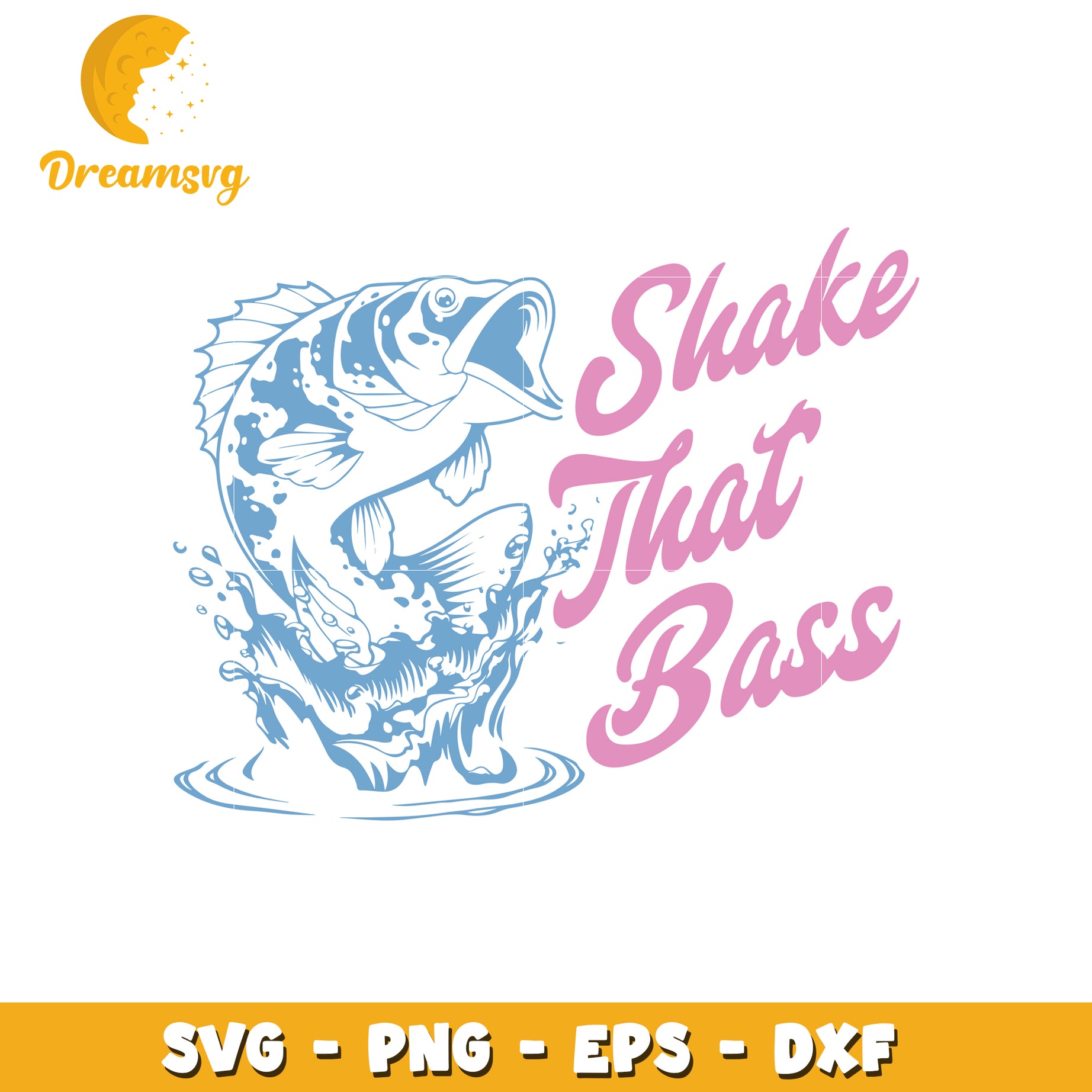 Shake That Bass SVG Cut File