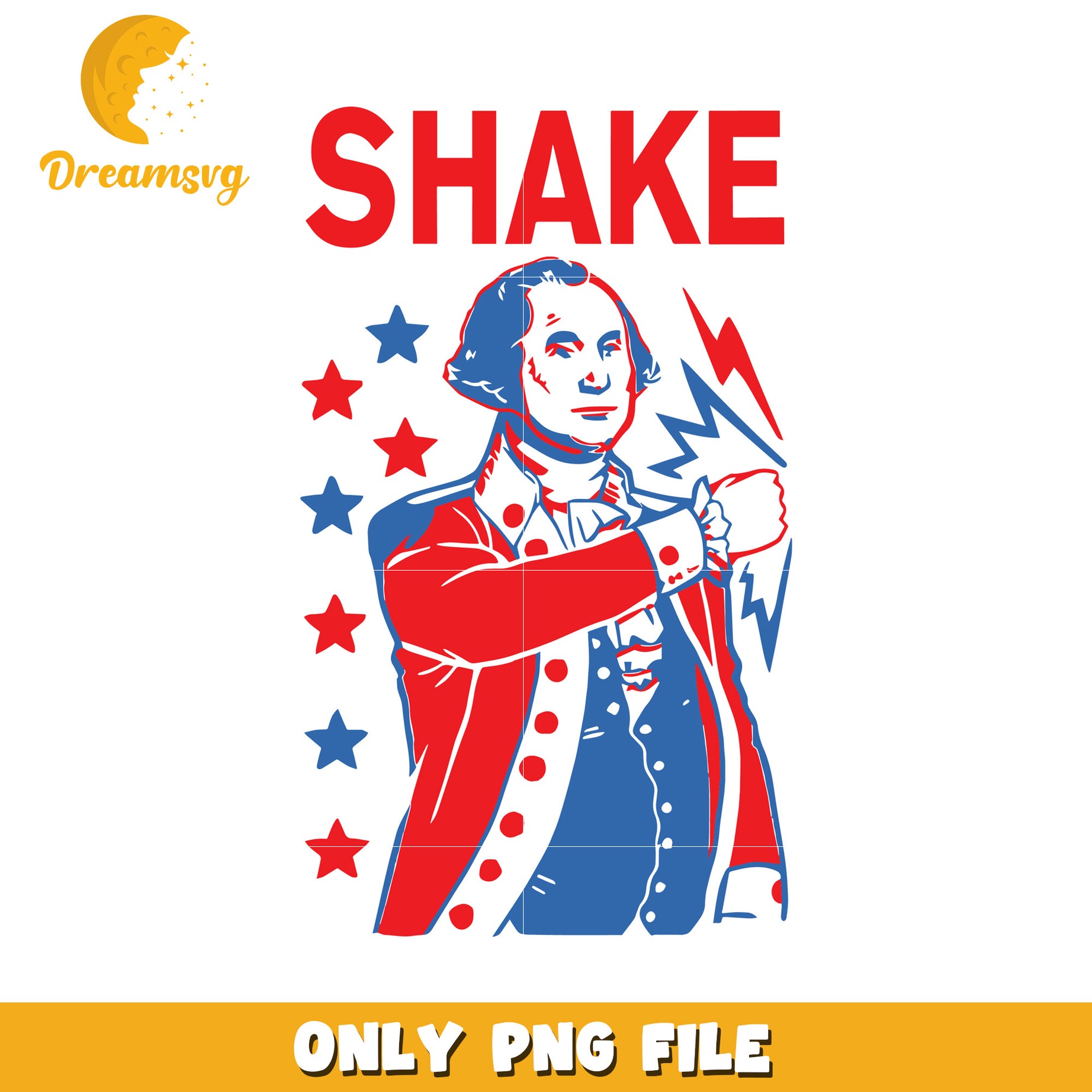 Shake and bake design png, funny cooking phrase png, red white and blue png,