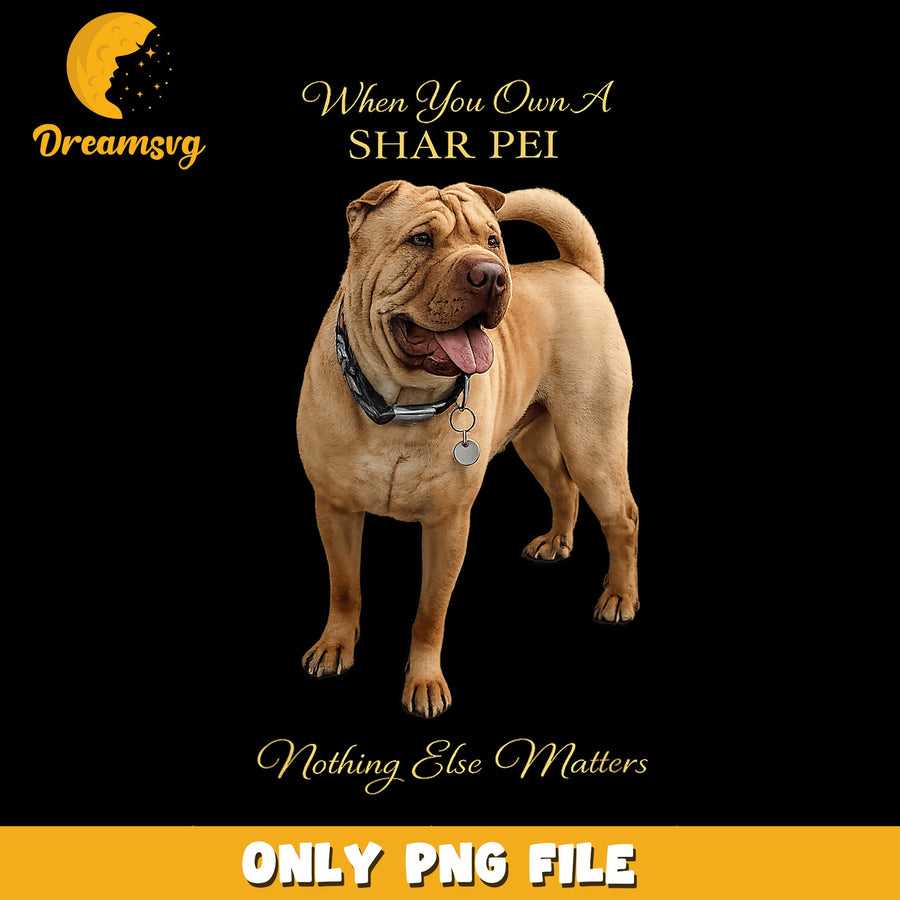 Shar Pei Dog PNG, Dog Owner Humor, Pet Lover Design PNG
