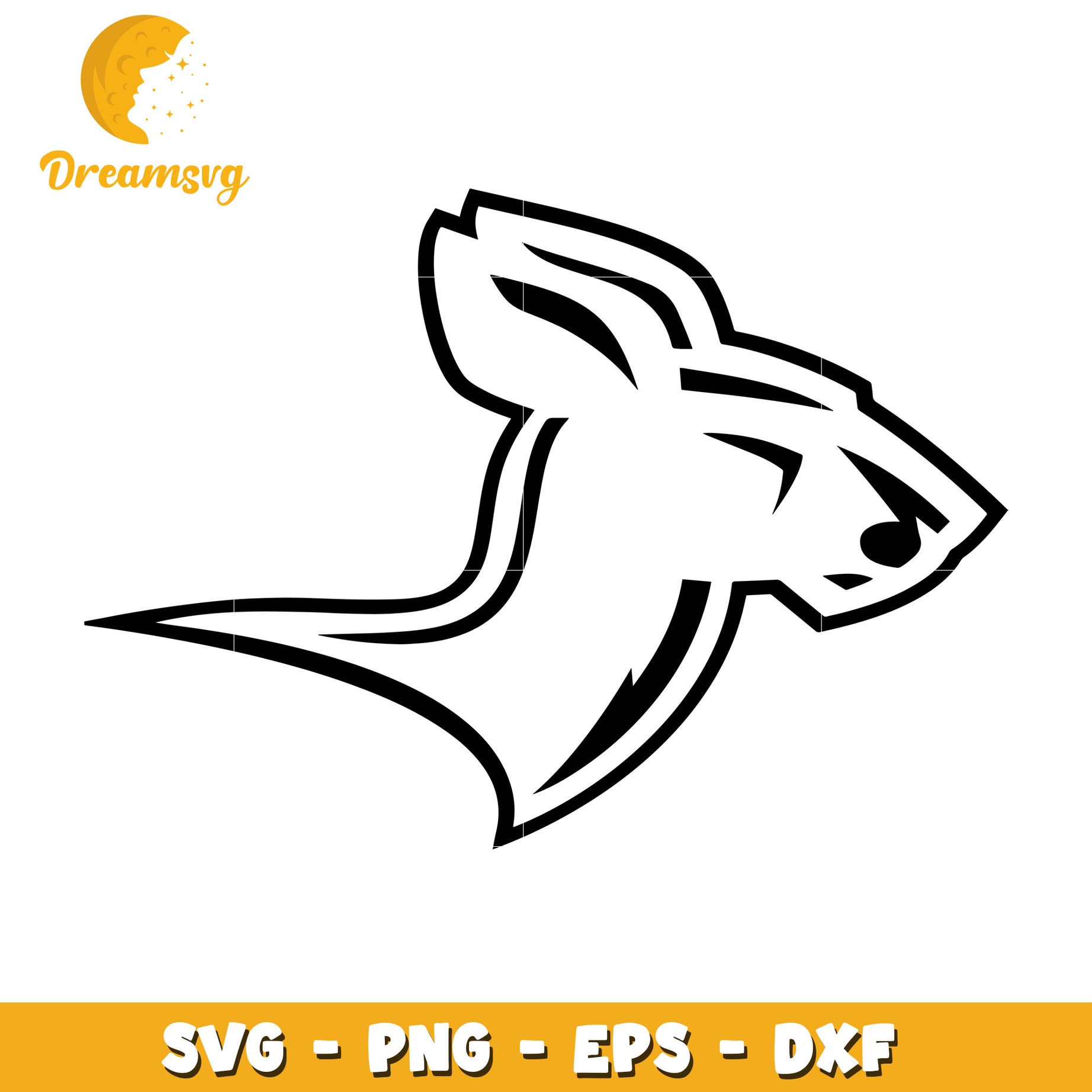 Shark SVG Cut File PNG EPS DXF