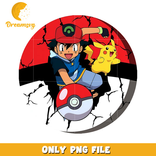Shatoshi and pikachu png, pokemon png, pokemon cartoon png