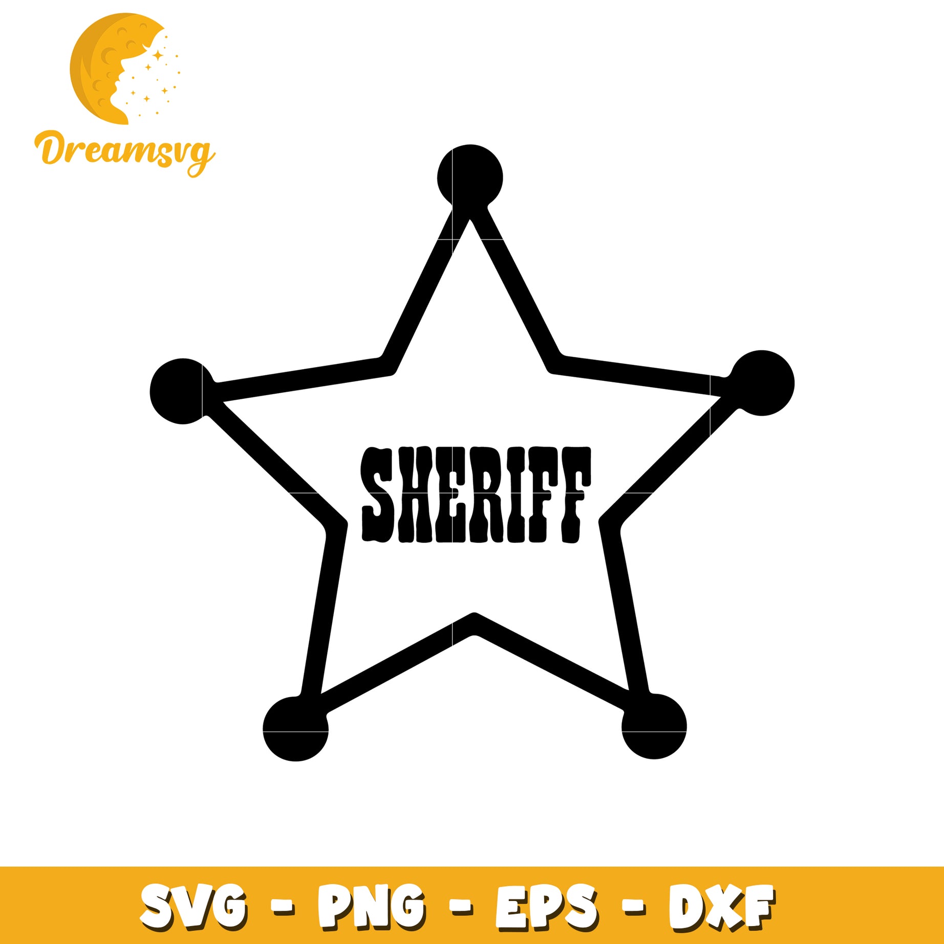 Sheriff Star SVG Cut File