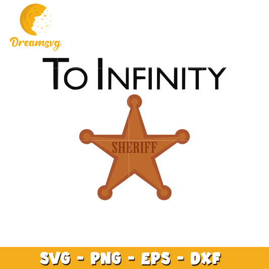 Sheriff Star To Infinity SVG Cut File