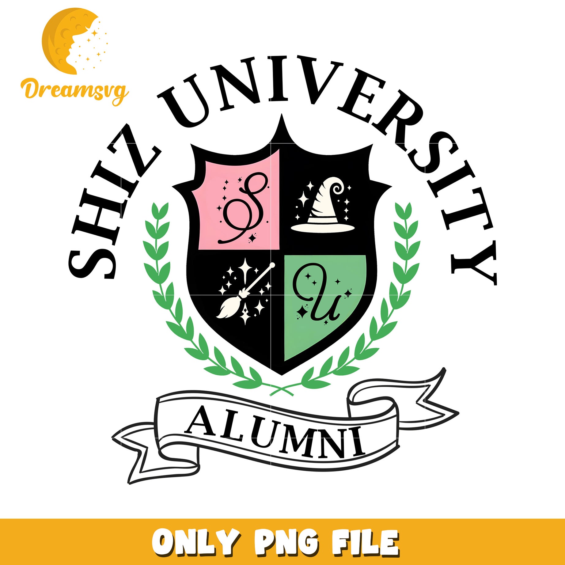 Shiz university alumni logo design png, logo design png