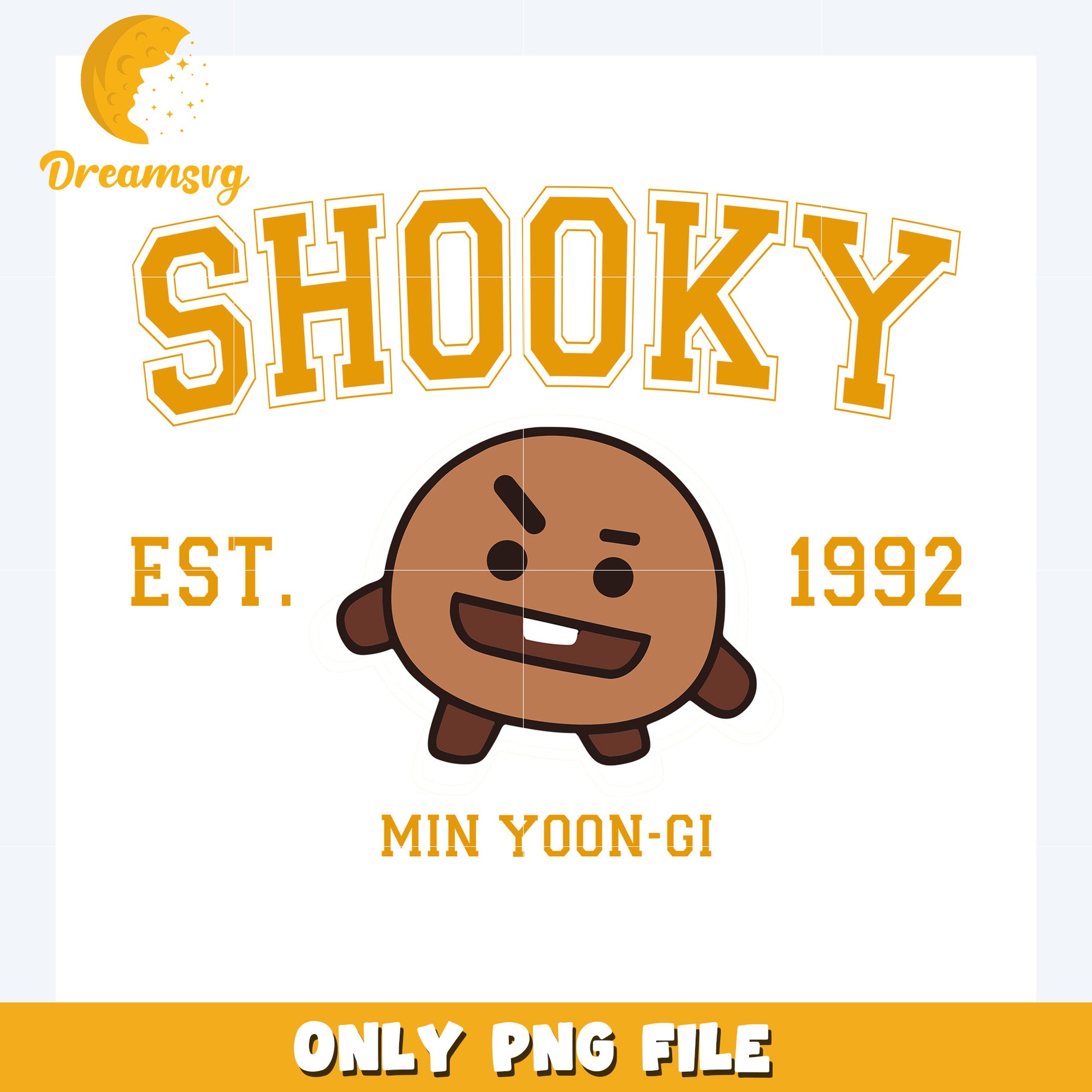 Shooky est 1992 png, bts mascot png, bt21 characters png