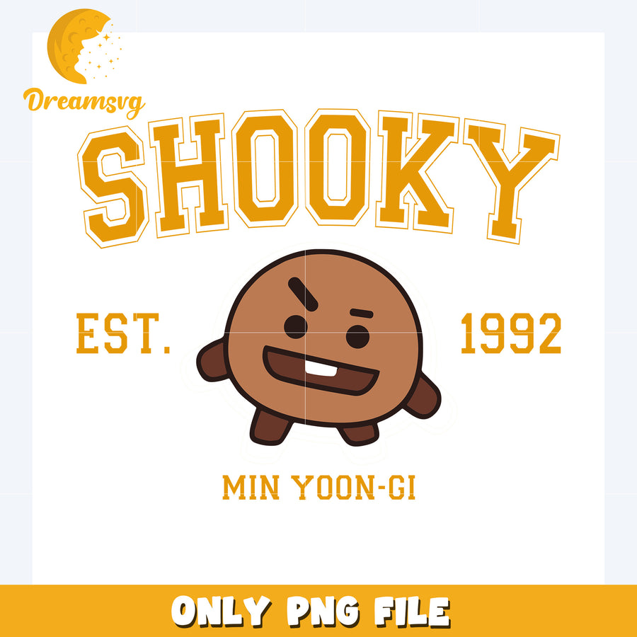 Shooky est 1992 png, bts mascot png, bt21 characters png