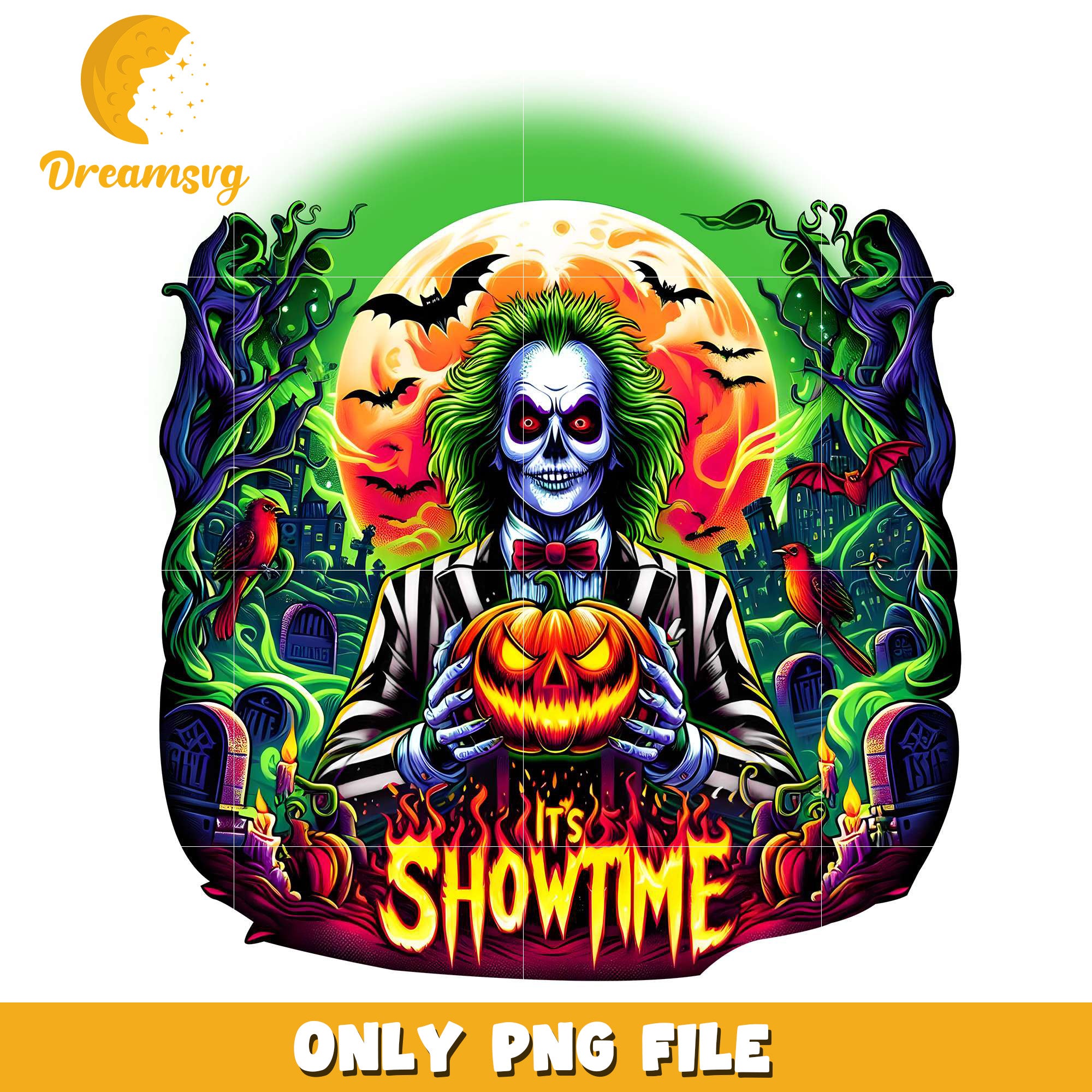 Showtime beetlejuice png, halloween decor​ png, halloween background​​ png