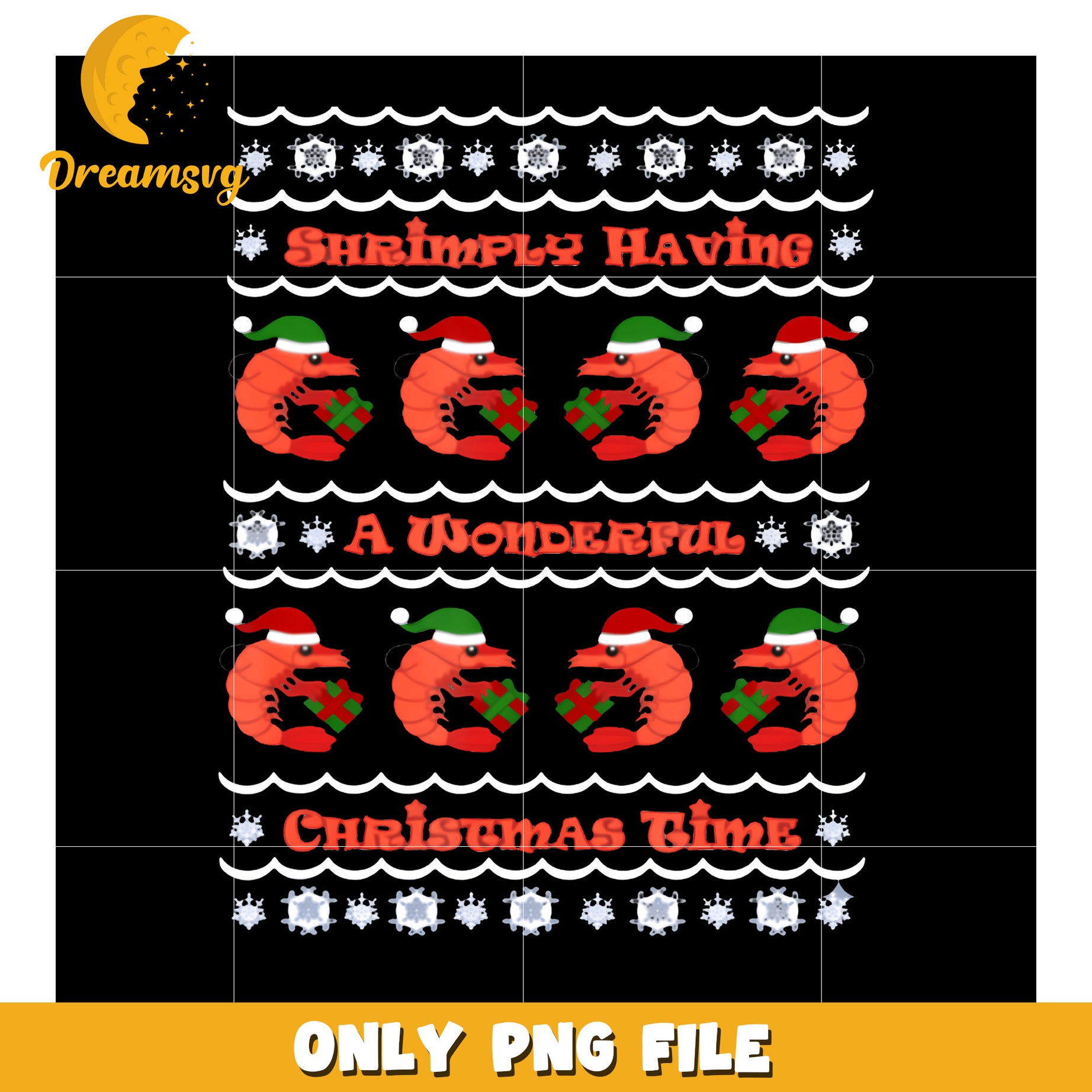 Shrimply Having A Wonderful Christmas Time png, memes png, meme image png