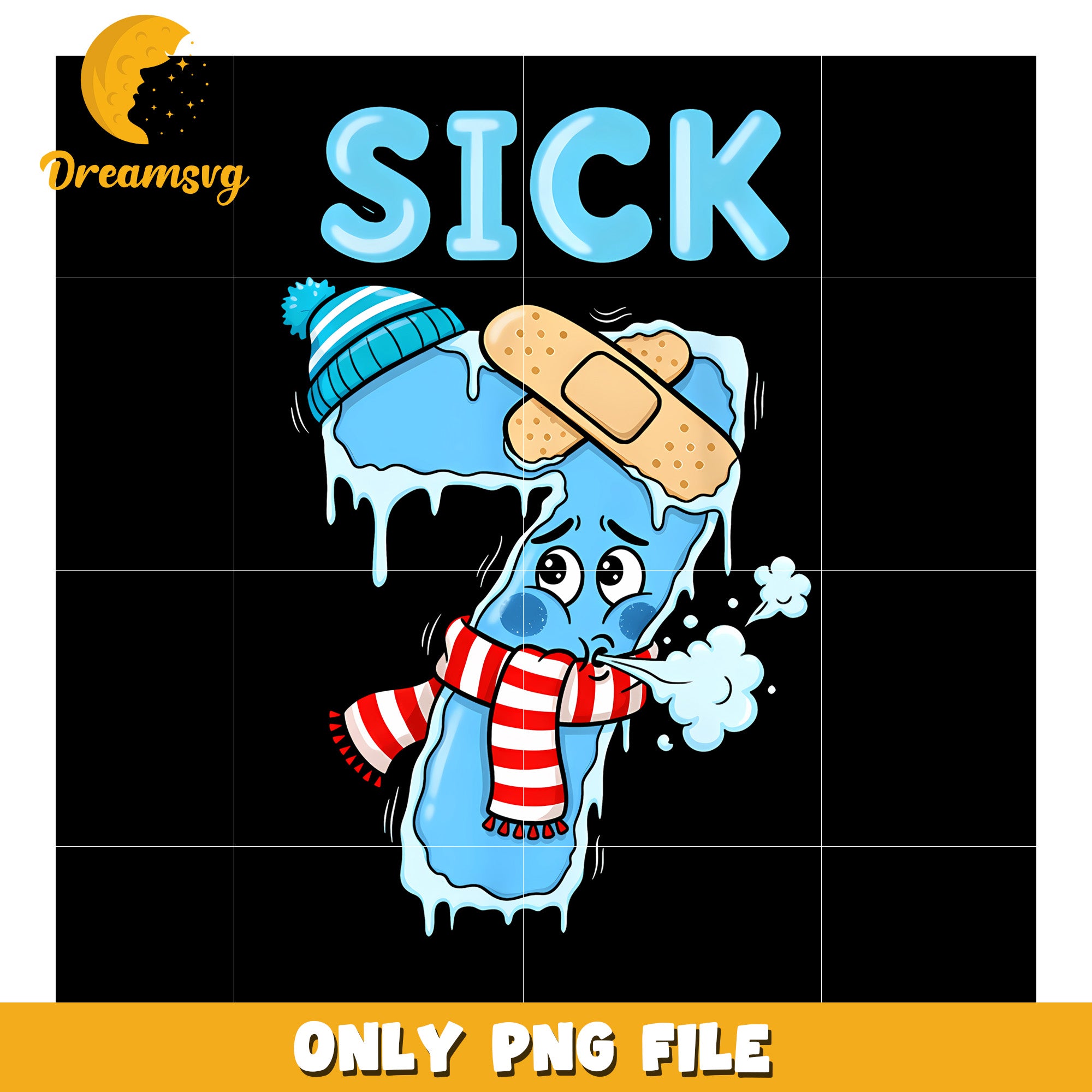 Sick Seven Number 7 Funny Christmas Winter png, funny jokes​ png, funny design png