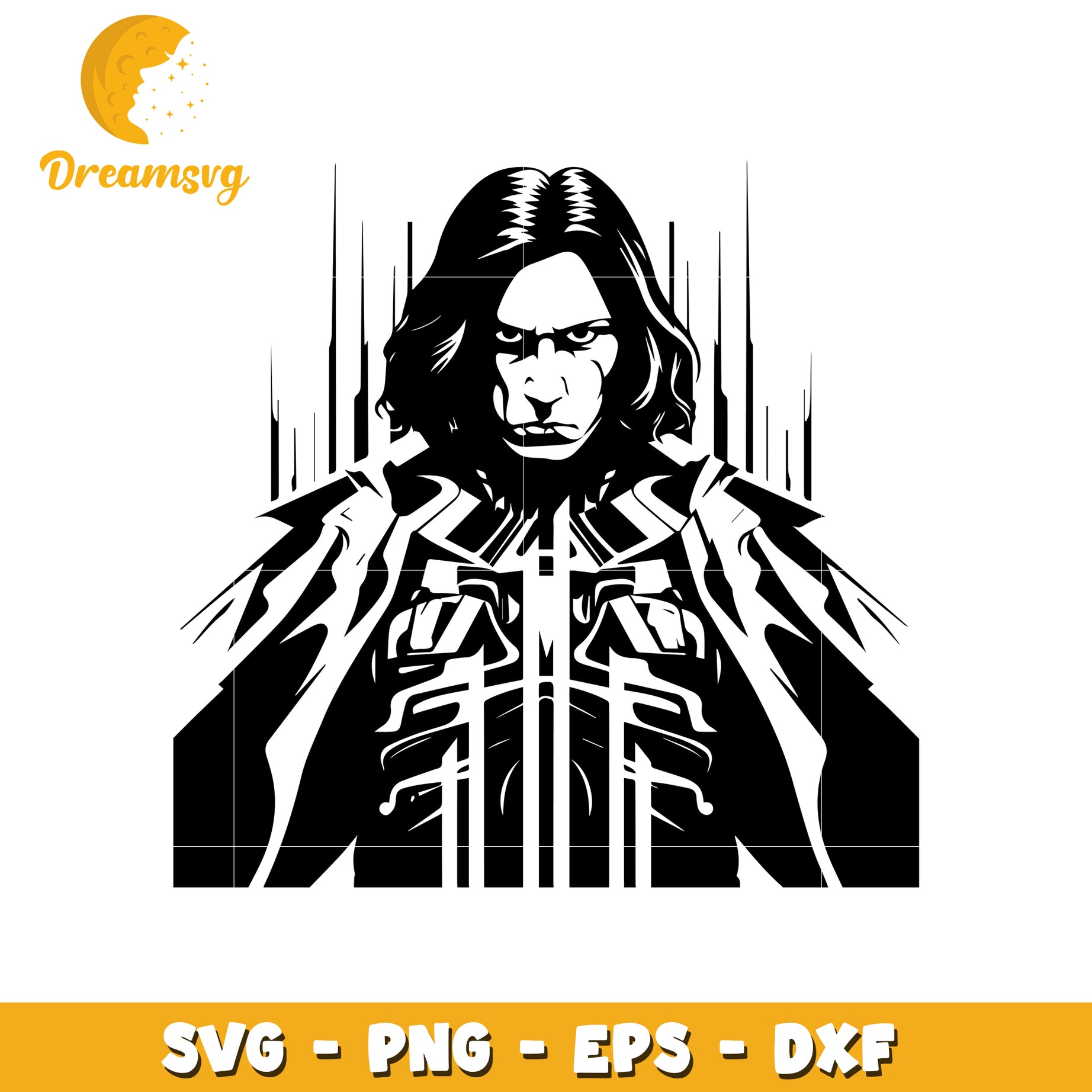 Silhouette SVG Dark Figure Design