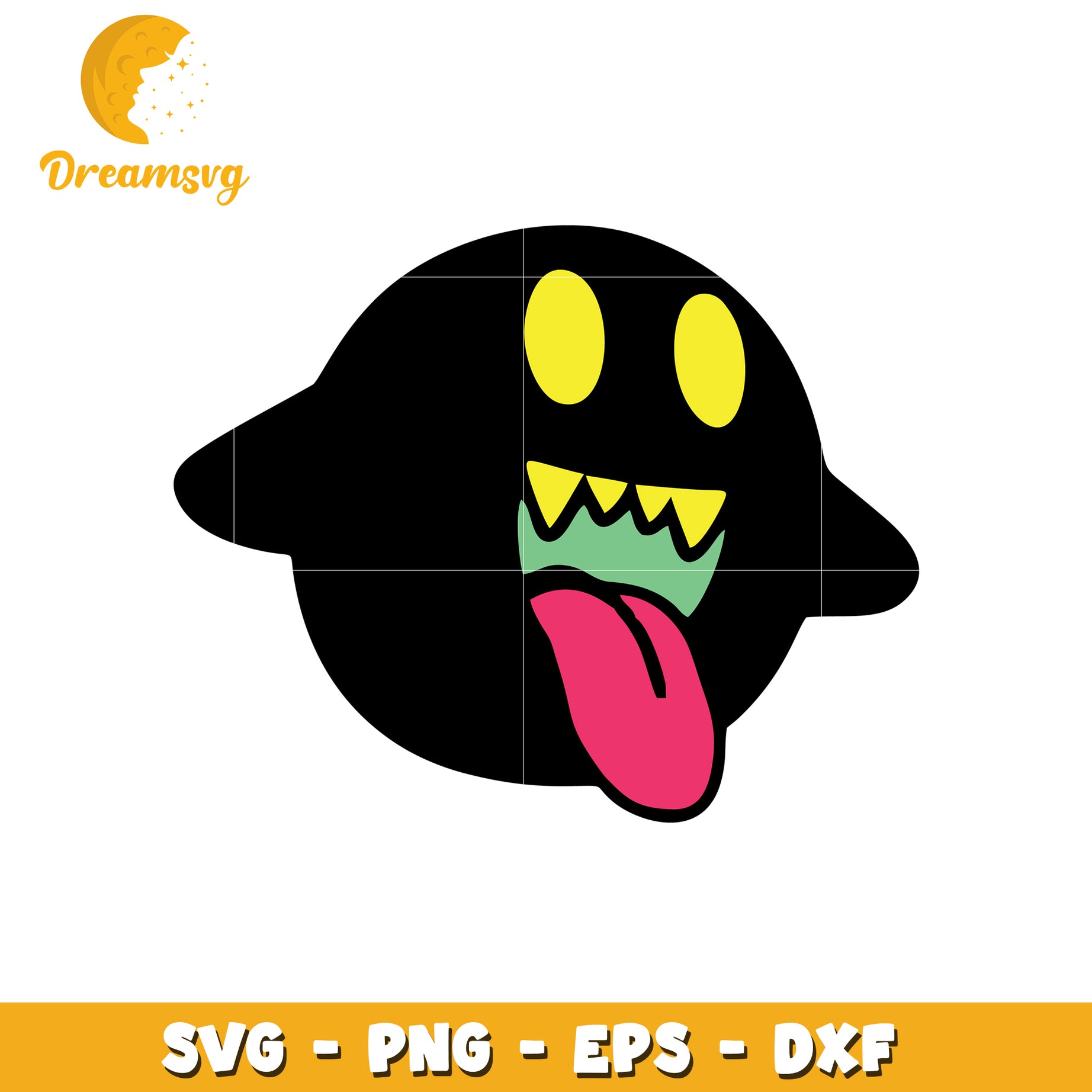 Silly Ghost SVG Cut File