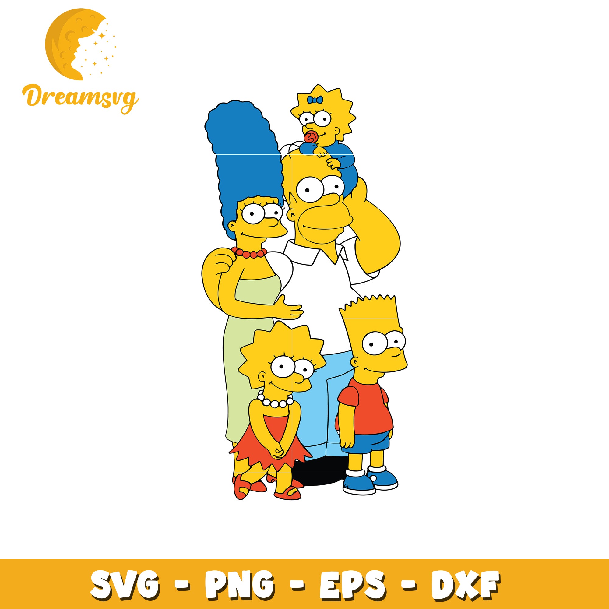Simpson Family SVG Clipart for Creative Projects and Crafts – DreamSVG ...