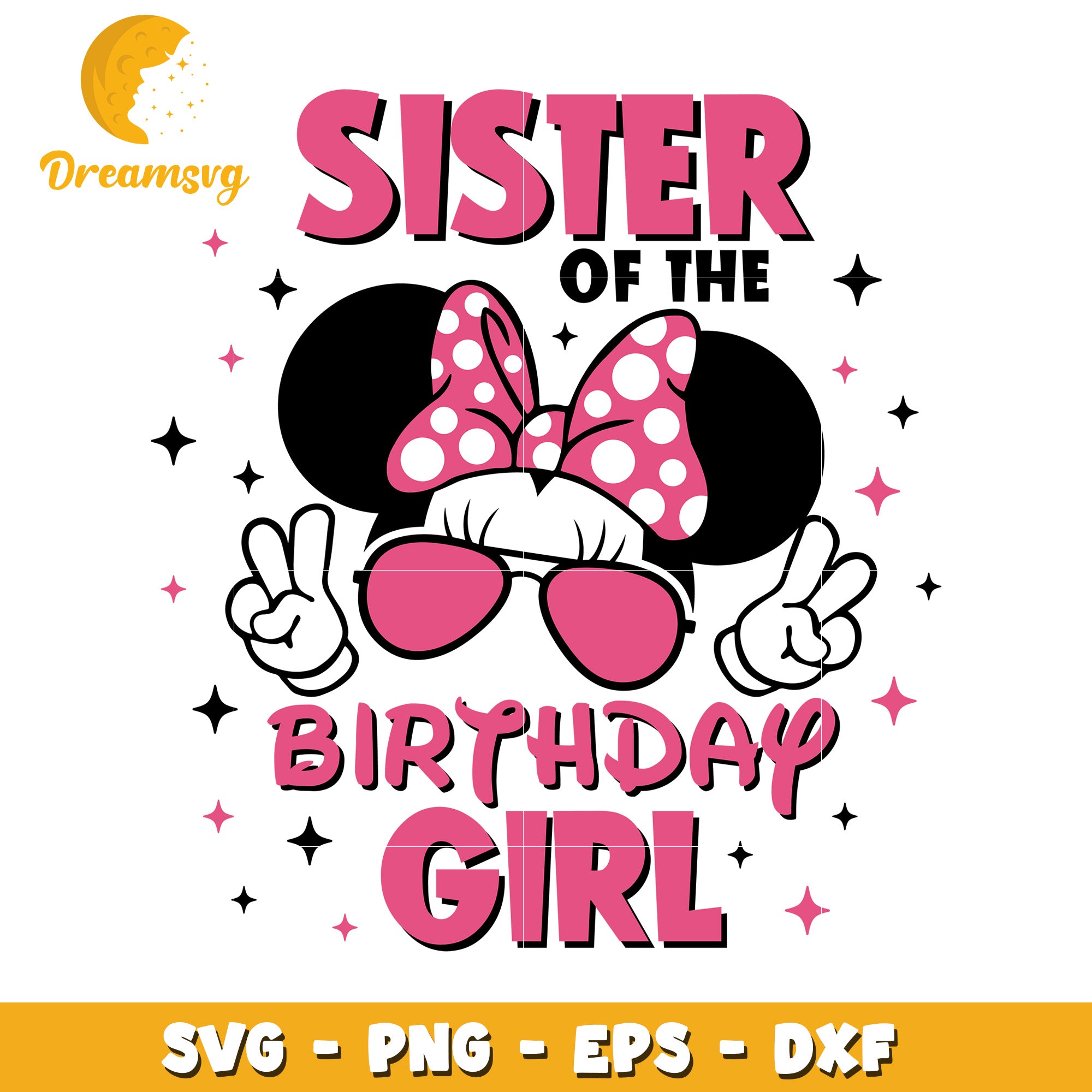 Sister Birthday Girl SVG Cut File