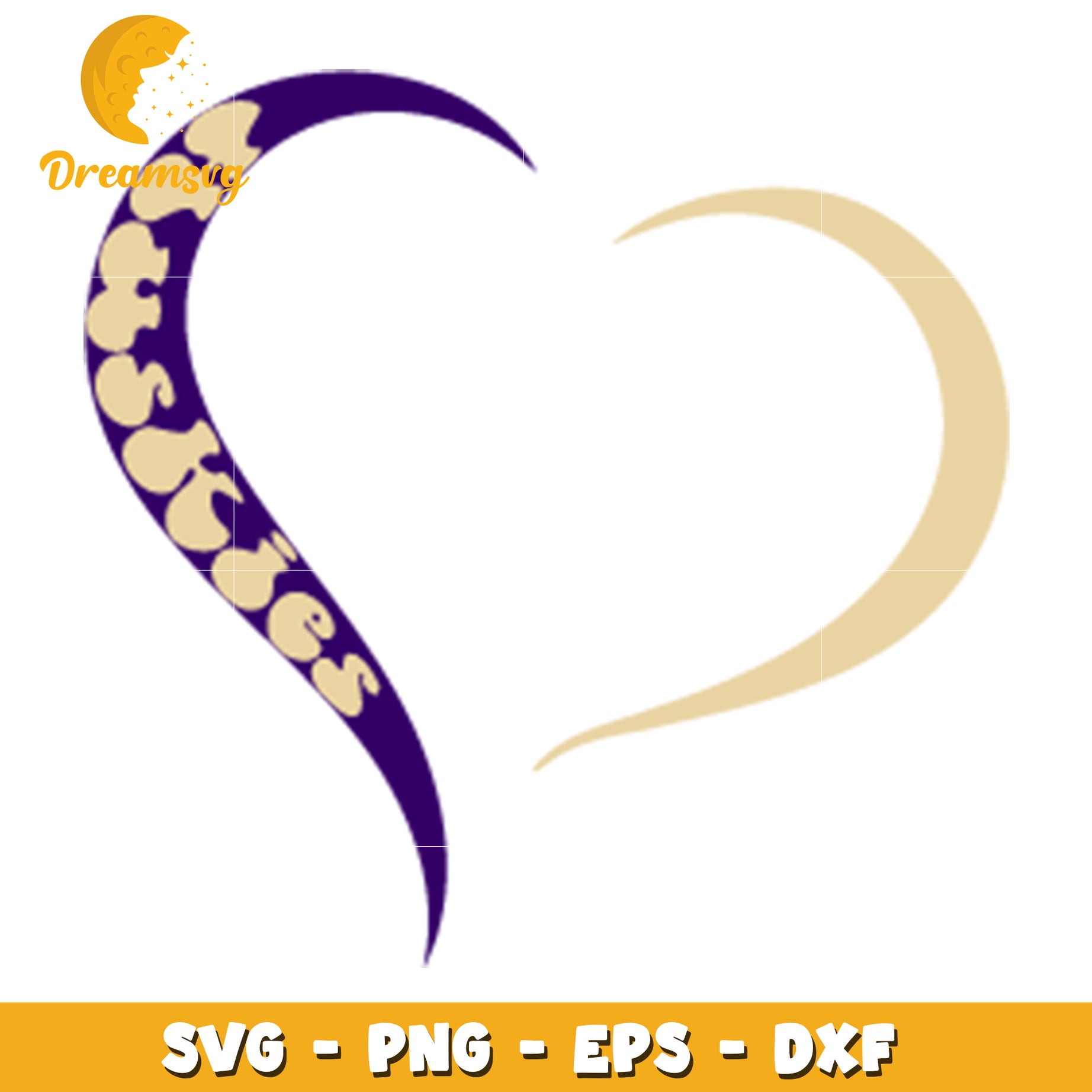 Sisters Moon SVG PNG EPS DXF Files