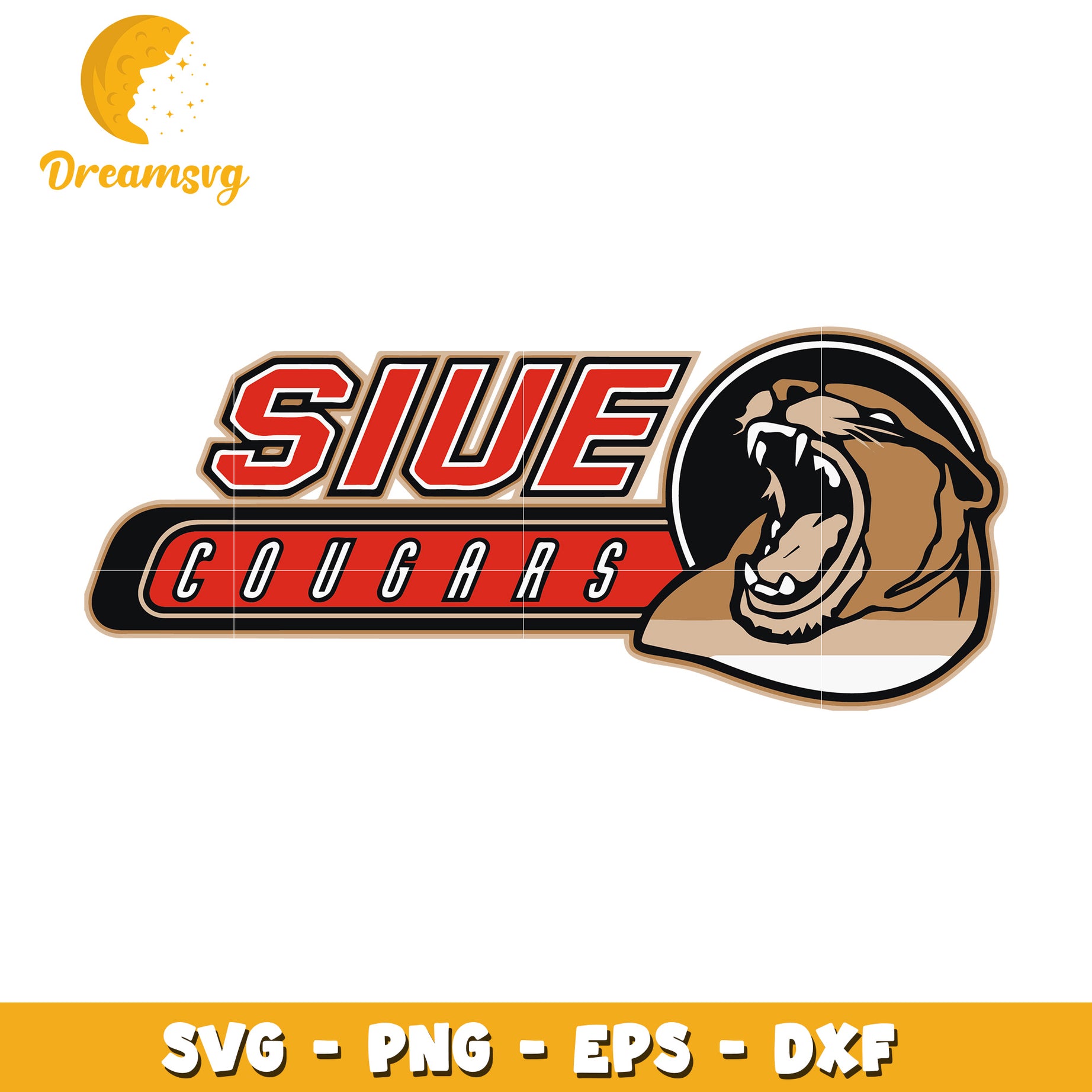 Siue Cougars SVG PNG EPS DXF