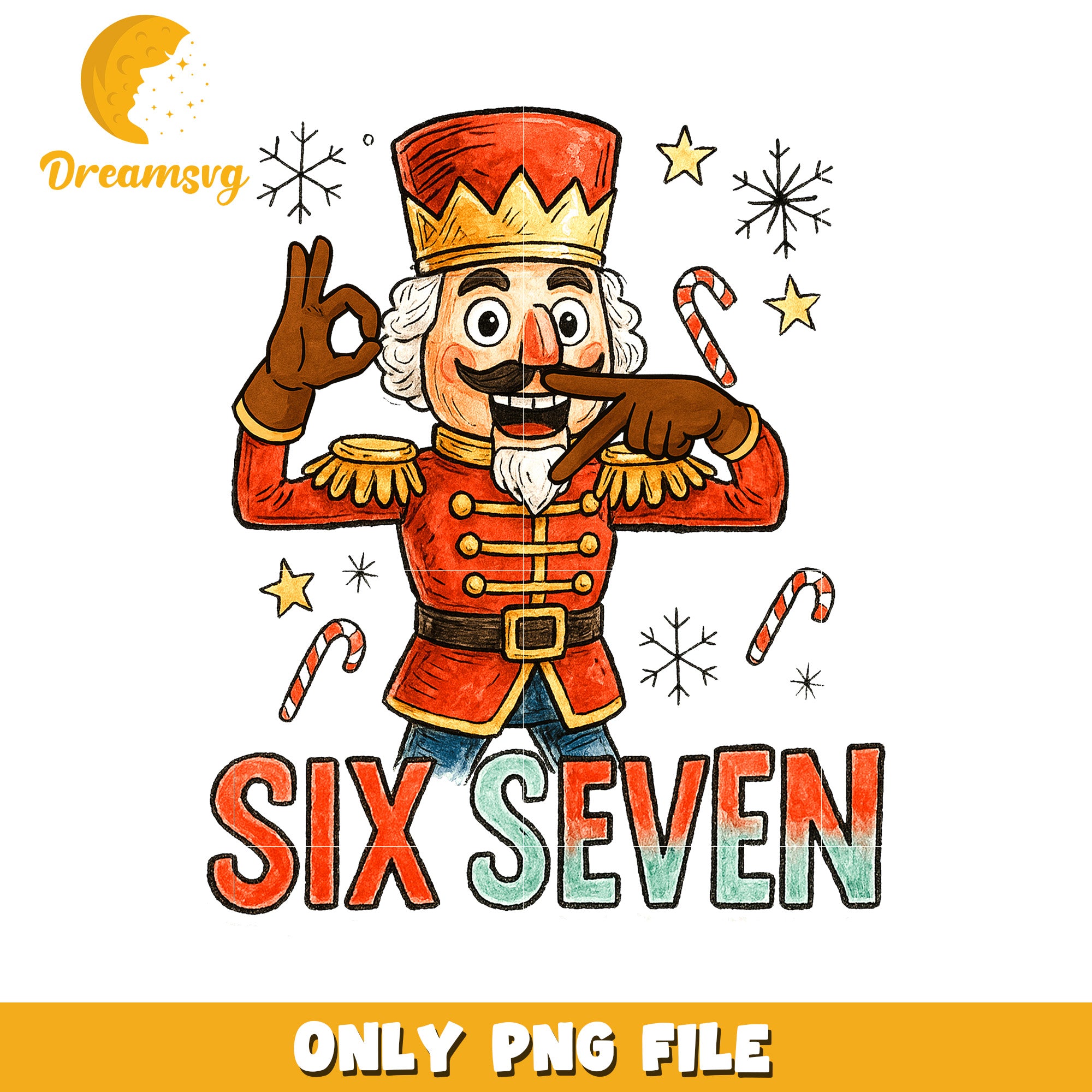Six seven nutcracker png, christmas story png, christmas cartoon png