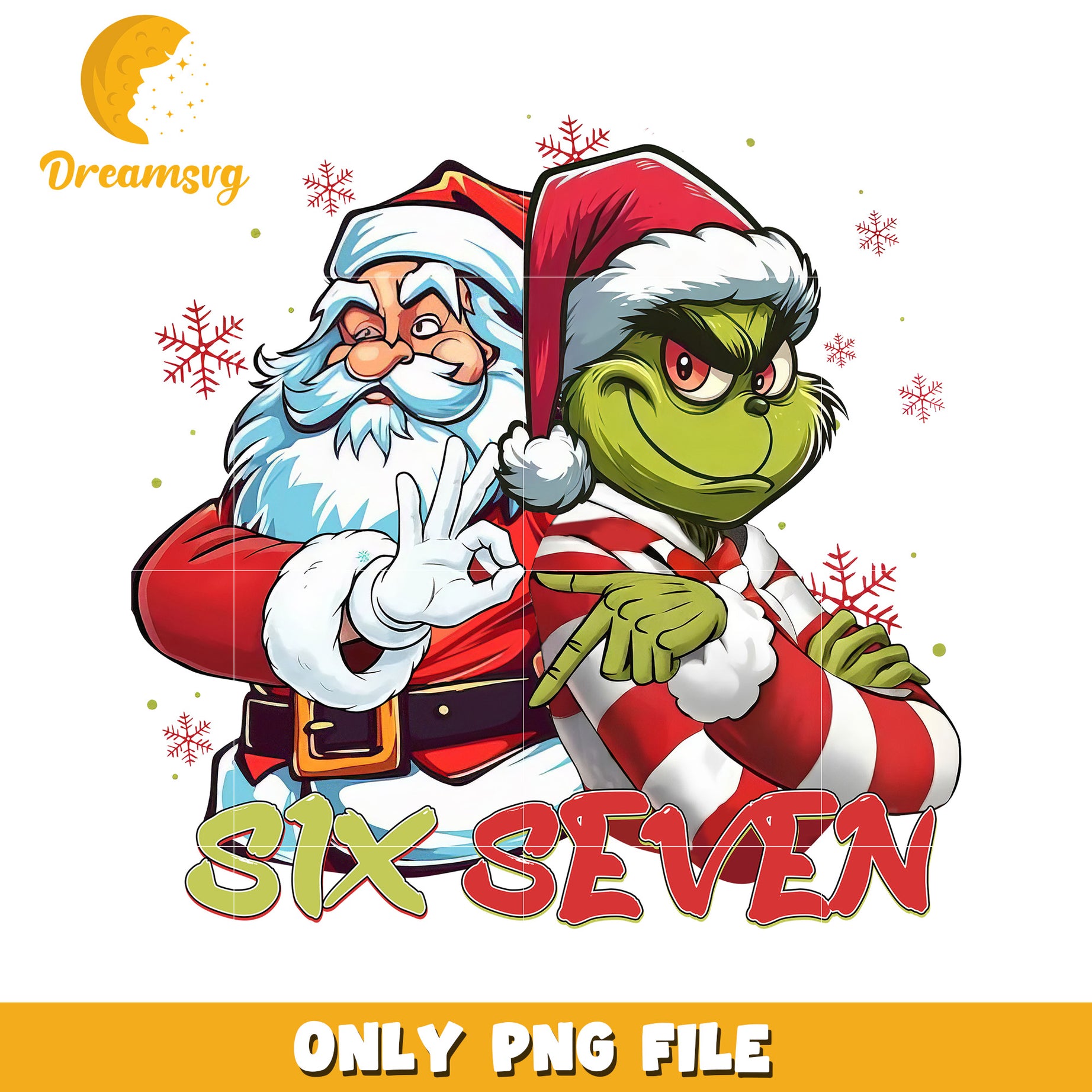 Six seven png, christmas​​​ cookies png, funny grinch png