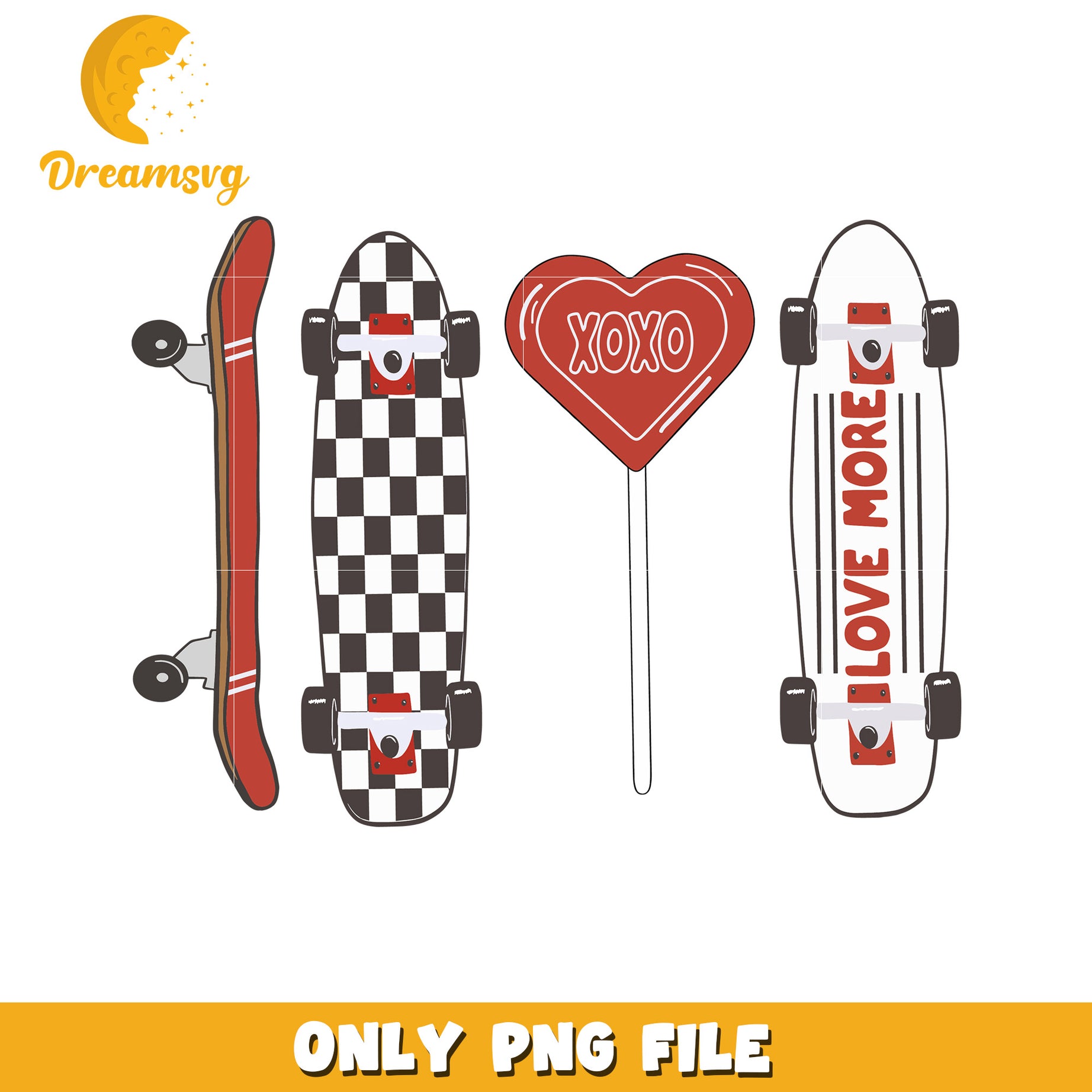 Skateboard PNG Clipart Designs