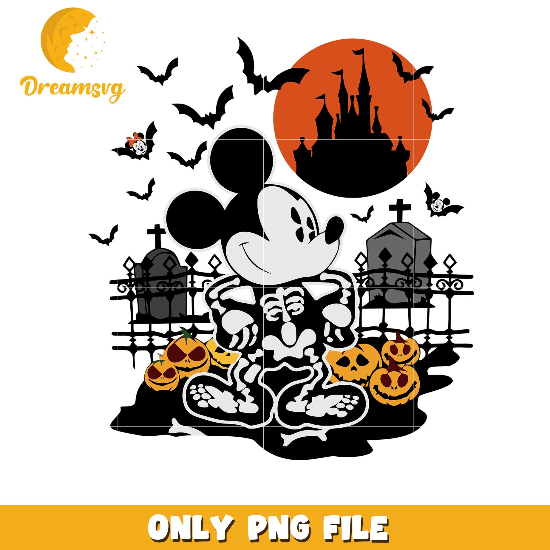 Skeleton Mickey halloween png, Disney world halloween vibes png