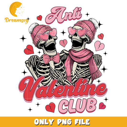 Skeleton anti valentine club png, human skeleton png , anti png