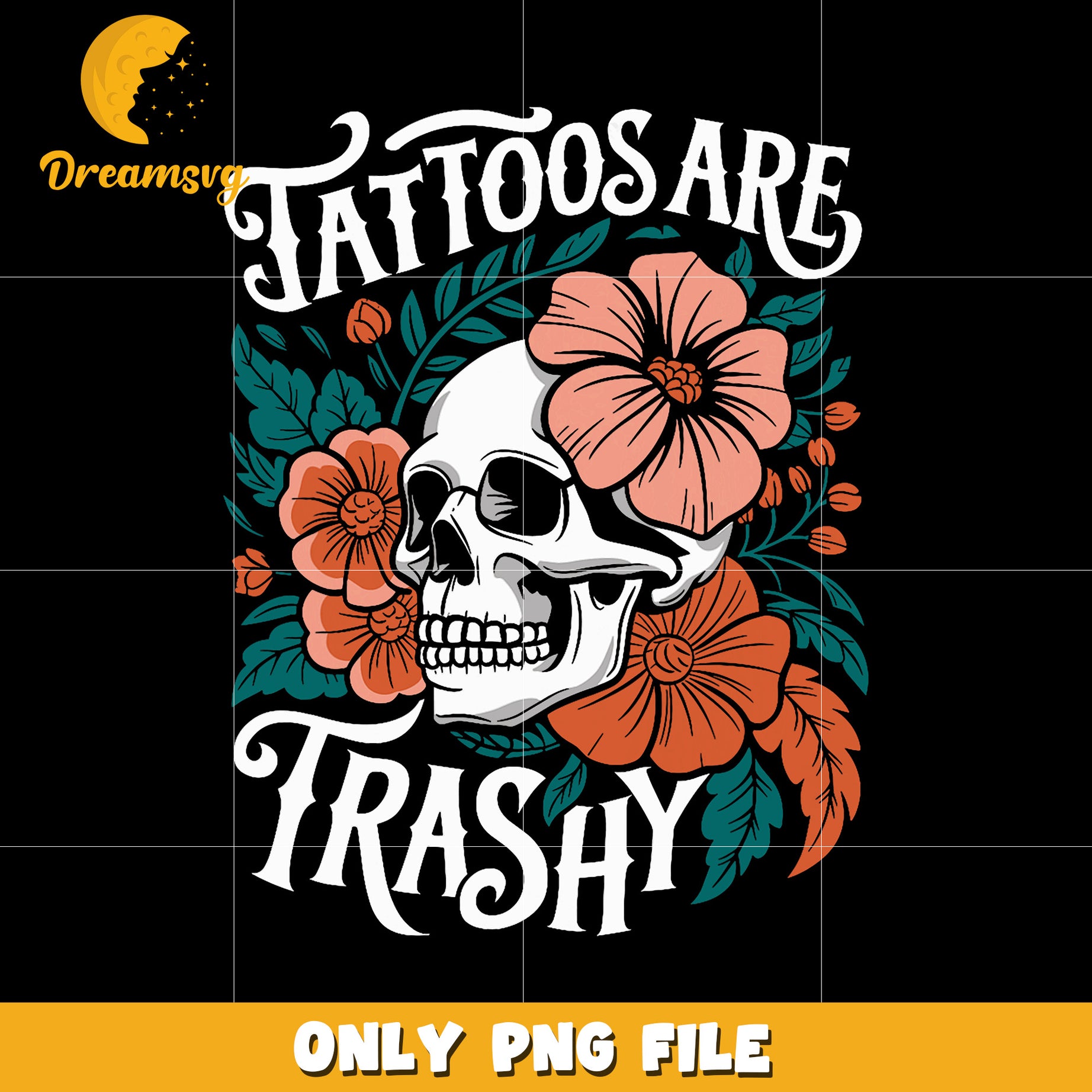 Skeleton head tattoos are trash png, tattoo fail png, edgy quote png