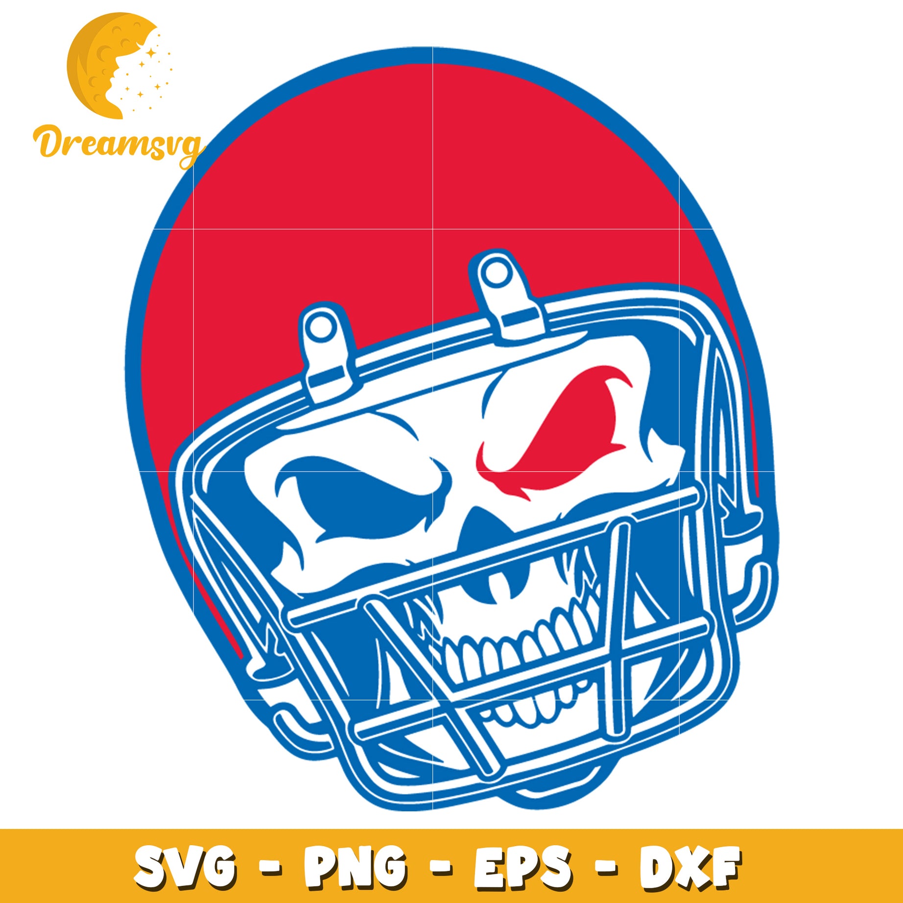 Skull Football Helmet SVG Graphic for Sports Enthusiasts