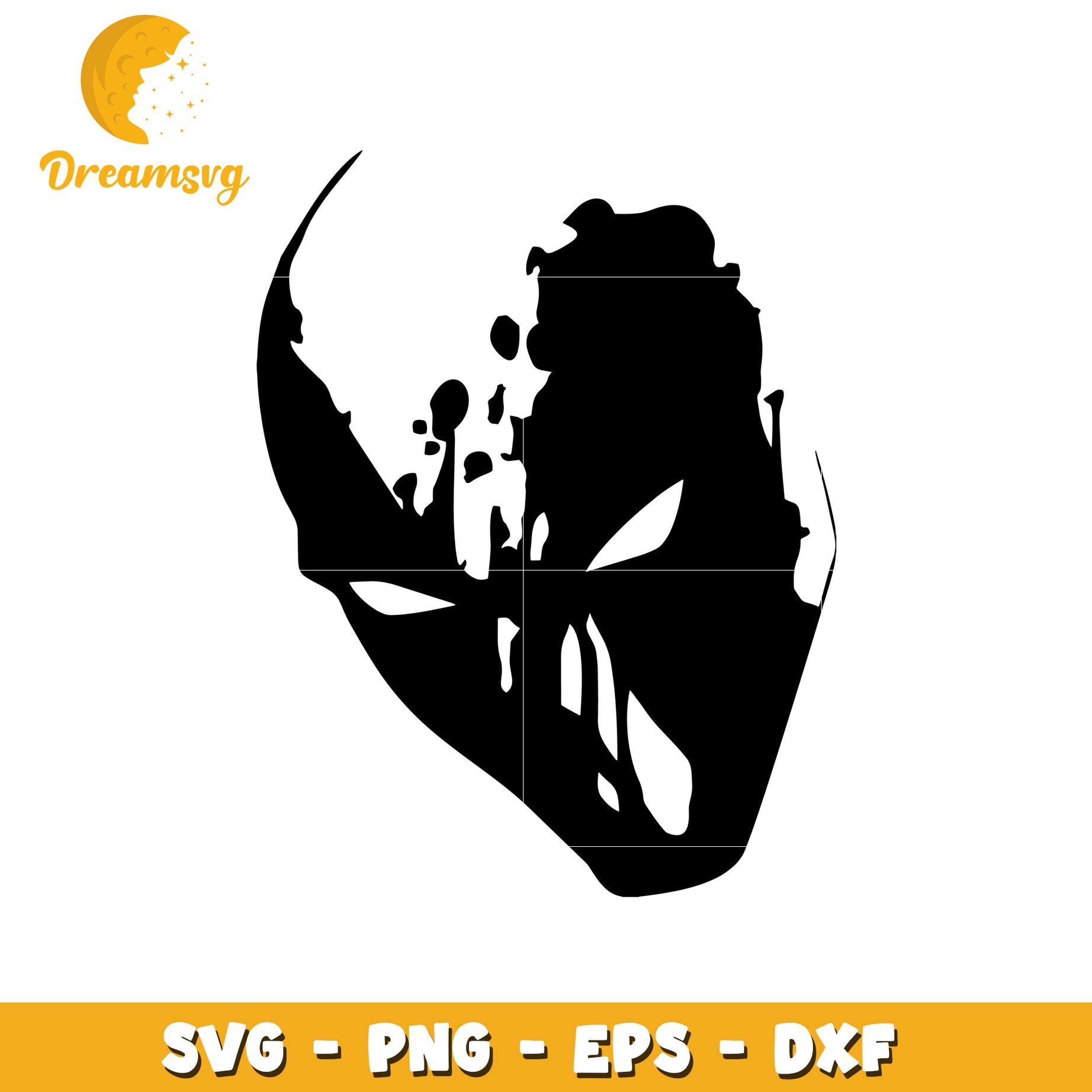 Skull Mask SVG PNG EPS DXF Files