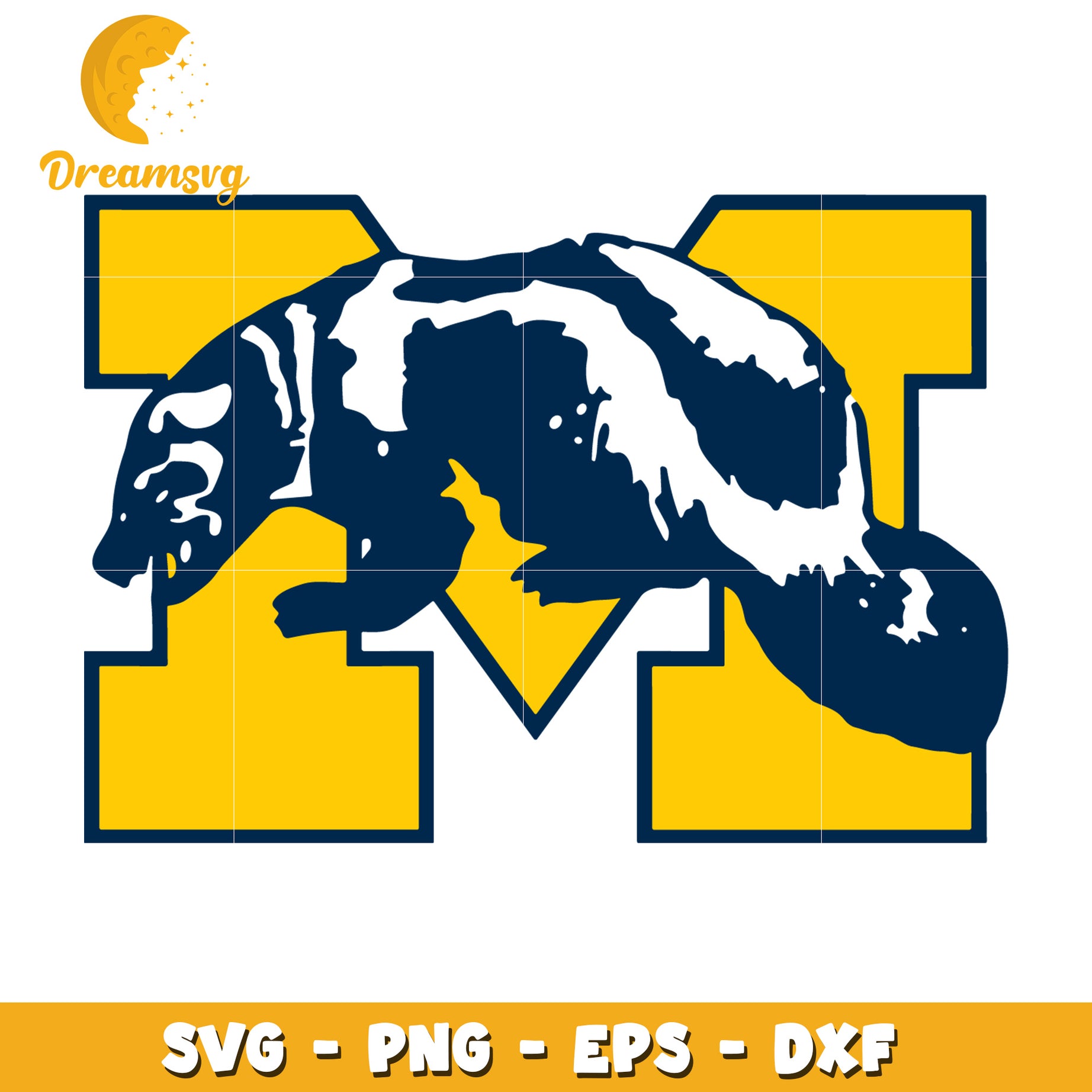 Skunk Letter M SVG PNG EPS DXF Cut File