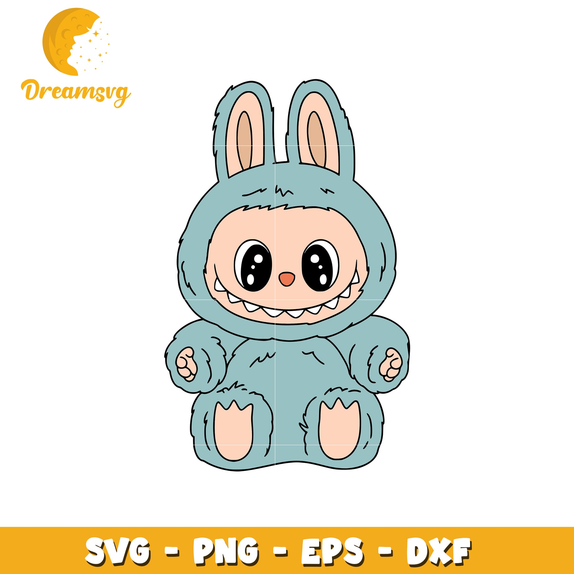 Sky blue characters svg, labubu keychain svg, labubu cartoon svg