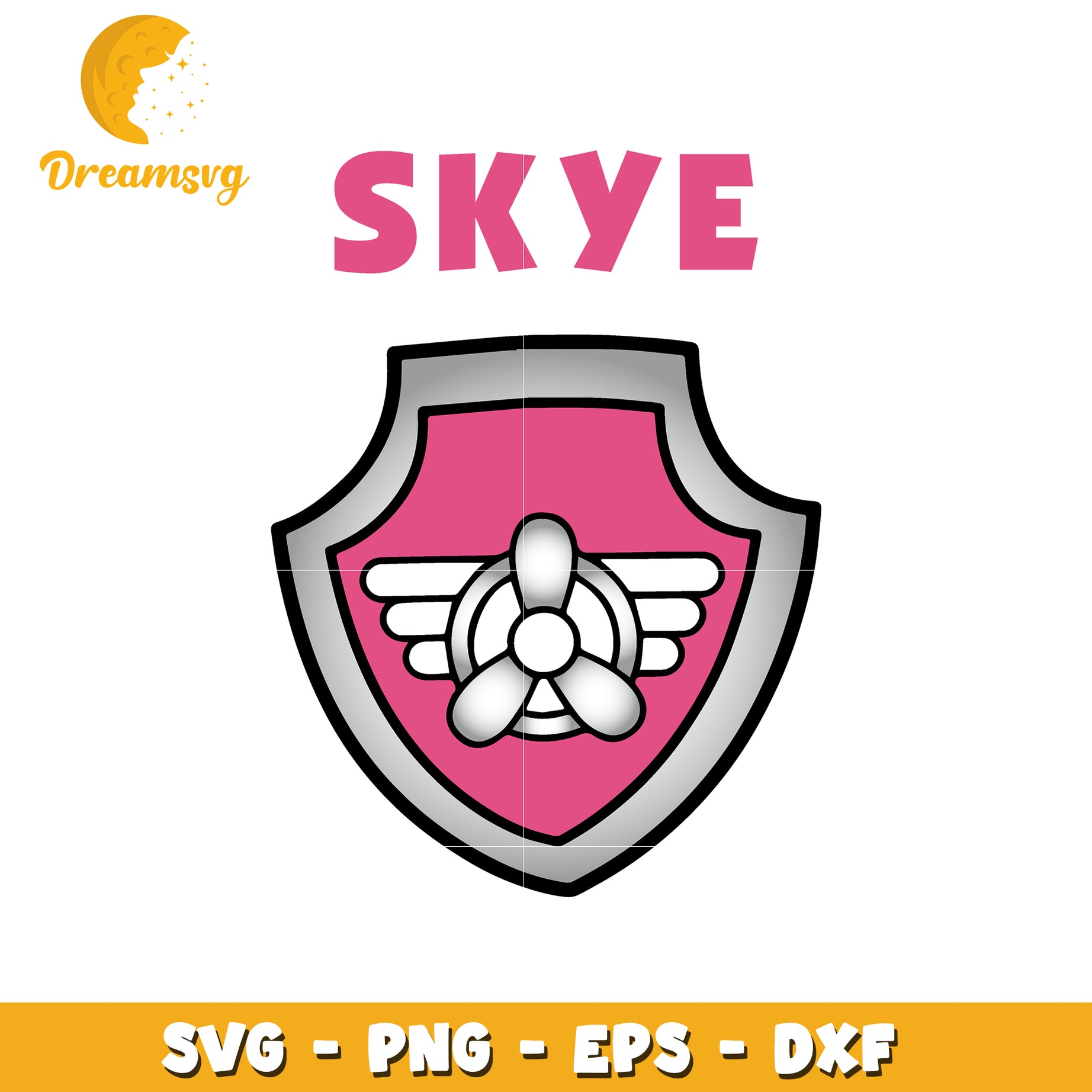 Skye Badge SVG Design for Kids Crafts and Projects