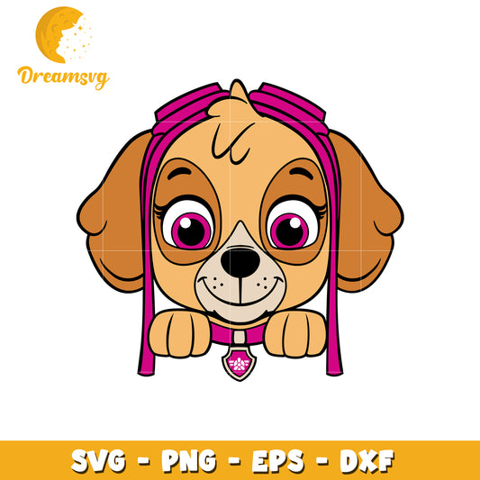 Skye Puppy Face SVG PNG EPS DXF