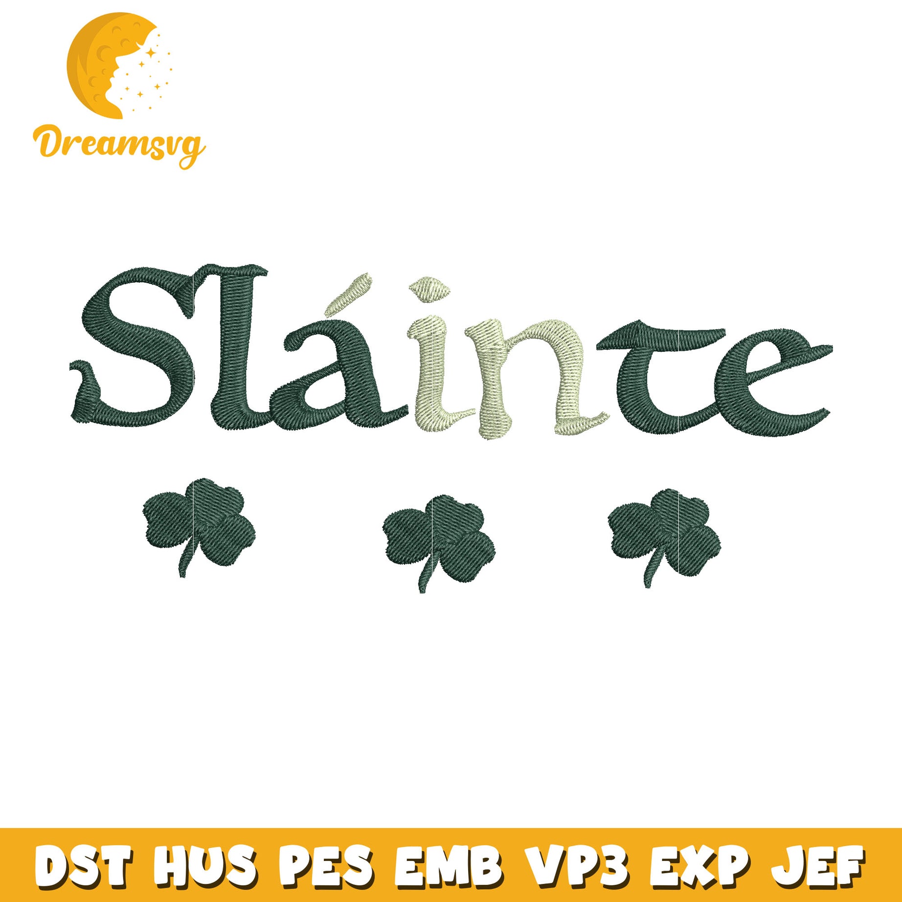 Slainte embroidery design