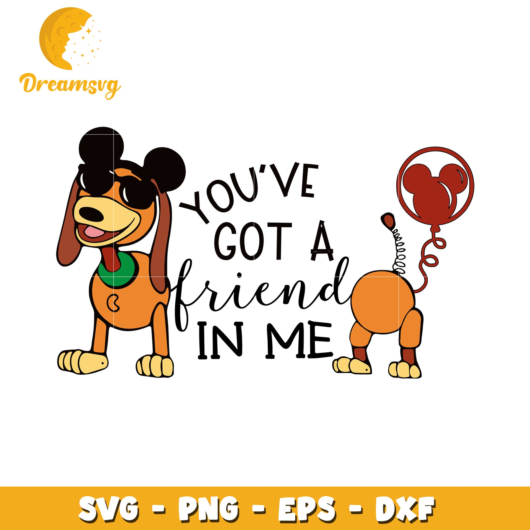 Slinky Dog SVG Youve Got a Friend in Me