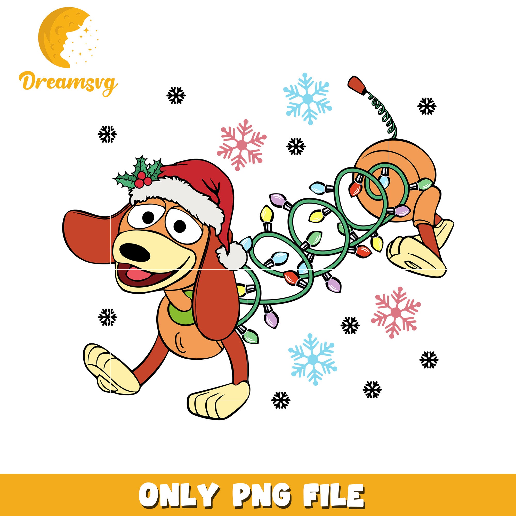 Slinky dog png, disney png, happy christmas png
