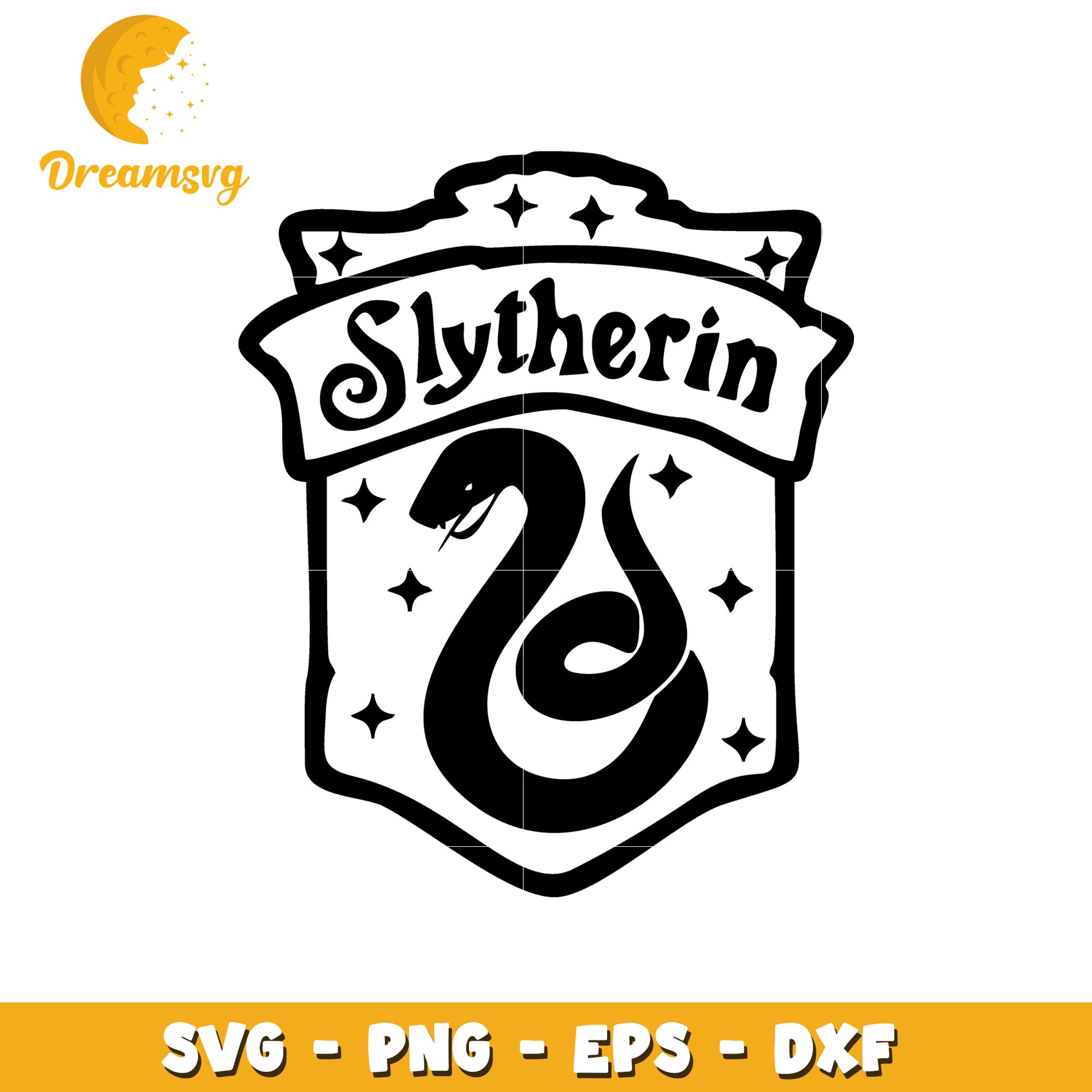 Slytherin Crest SVG Design for Craft and Print Projects