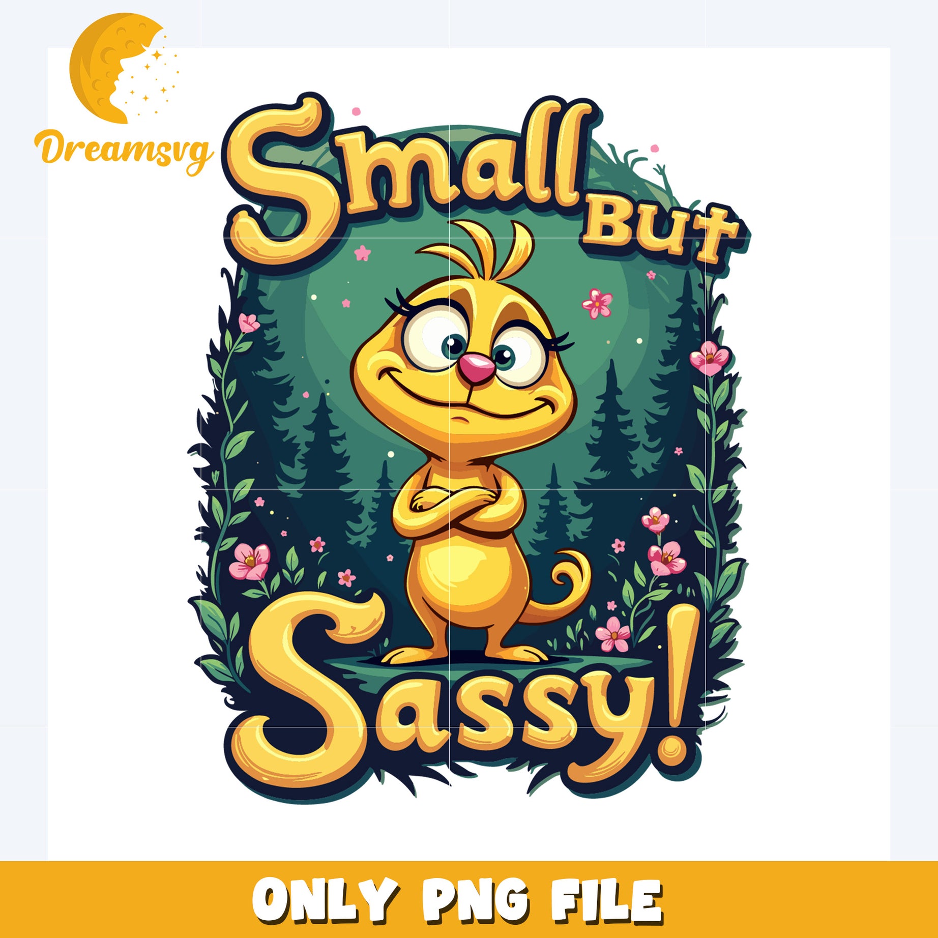 Small but sassy png, funny catoons png, cartoon wallpaper png