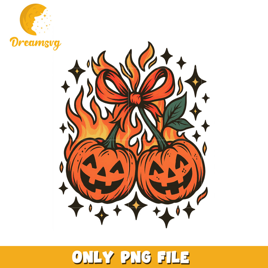 Smile pumpkin cherry png, halloween movies​ png, halloween wallpaper​ png