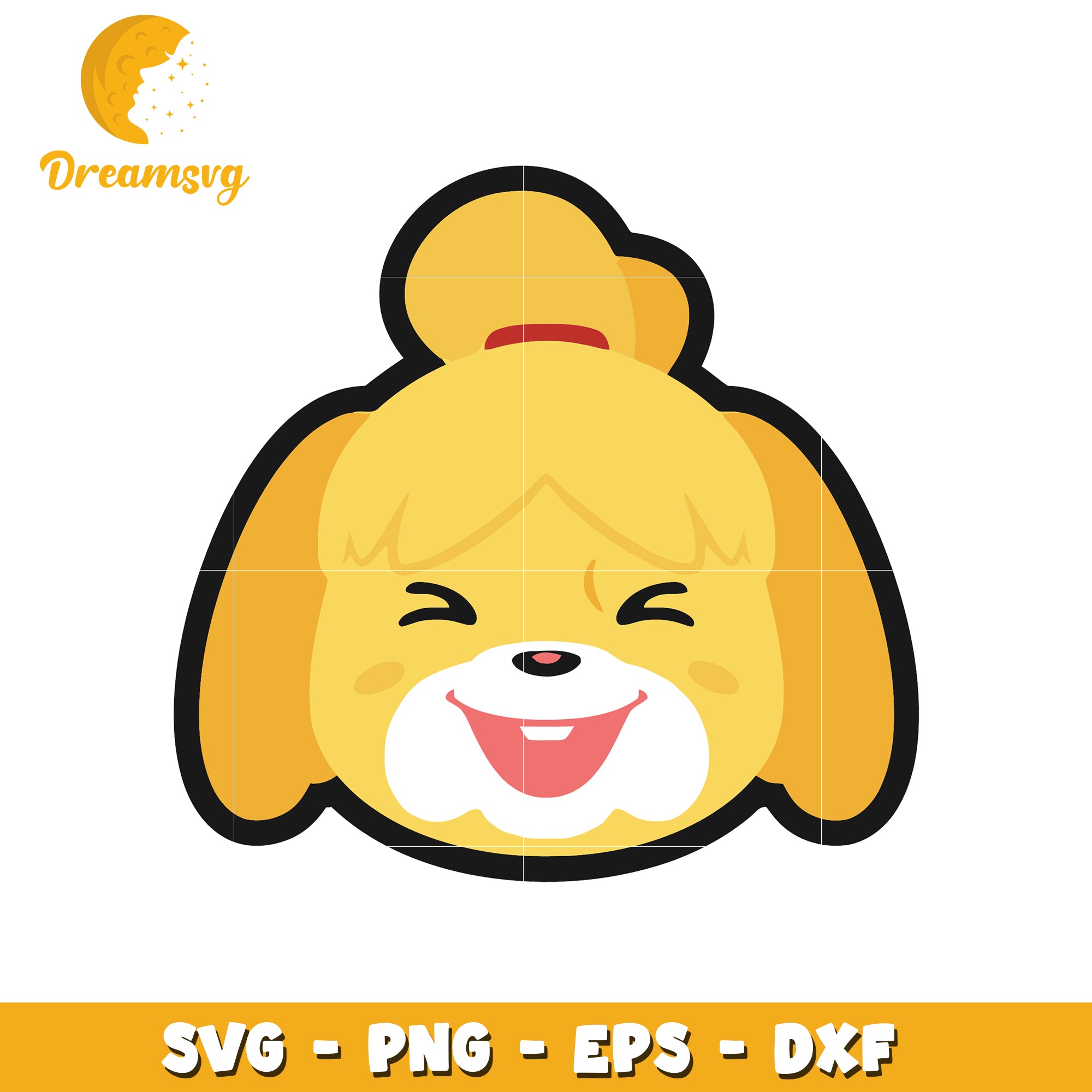 Smiling Isabelle SVG PNG EPS DXF