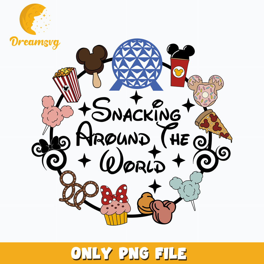 Snacking Around The World Disney Vacation png