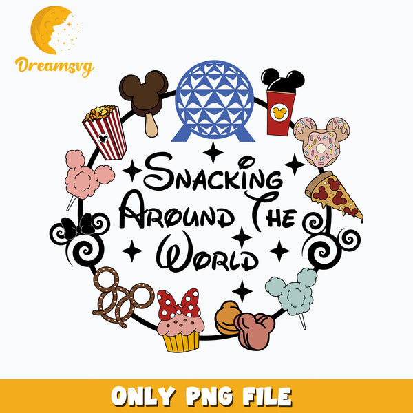 Snacking Around The World Disney Vacation png