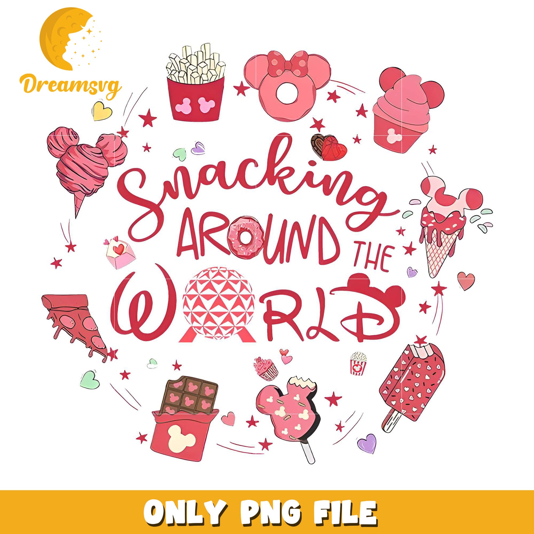 Snacking around the world png, valentine sweet png, snack png